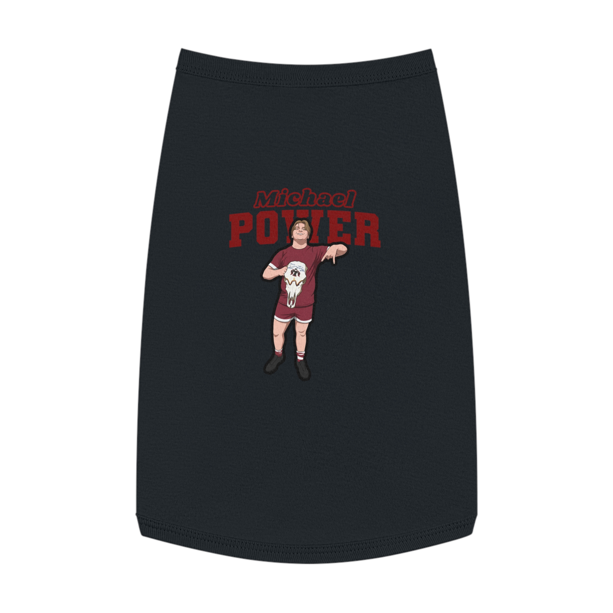Pet Tank Top — character_name_arch in White