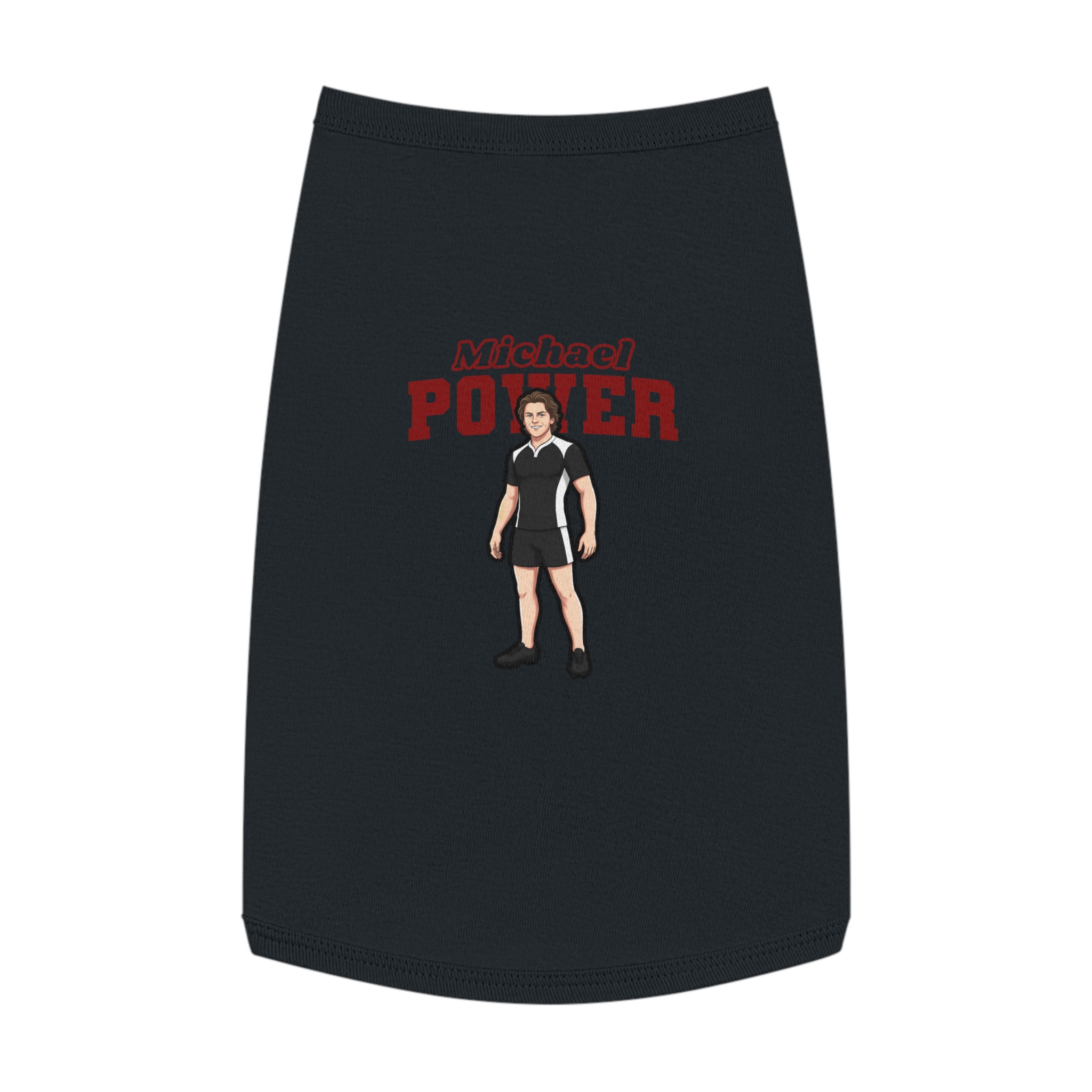 Pet Tank Top — character_name_arch in Black