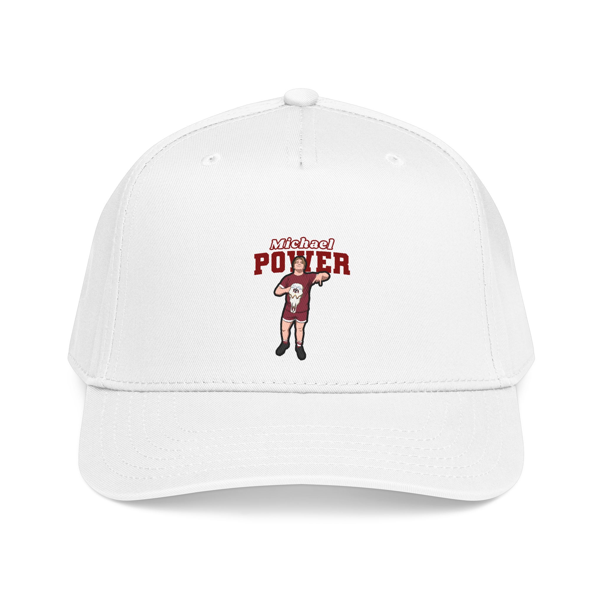 Baseball Cap — character_name_arch in White