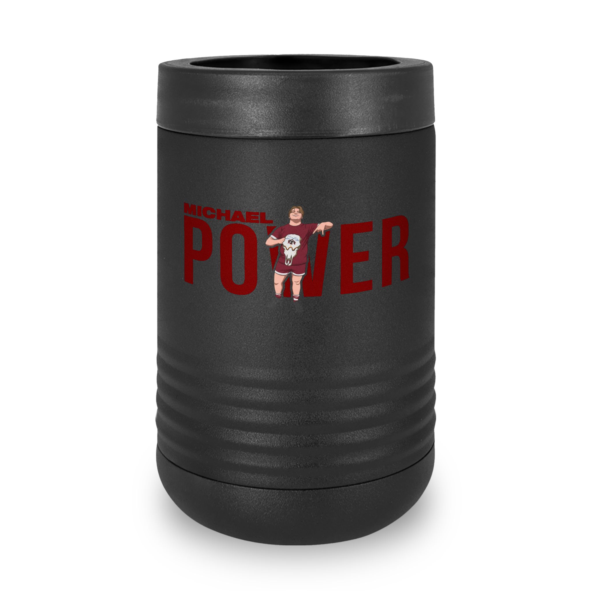 Stainless Can Cooler — character_player_name in Black