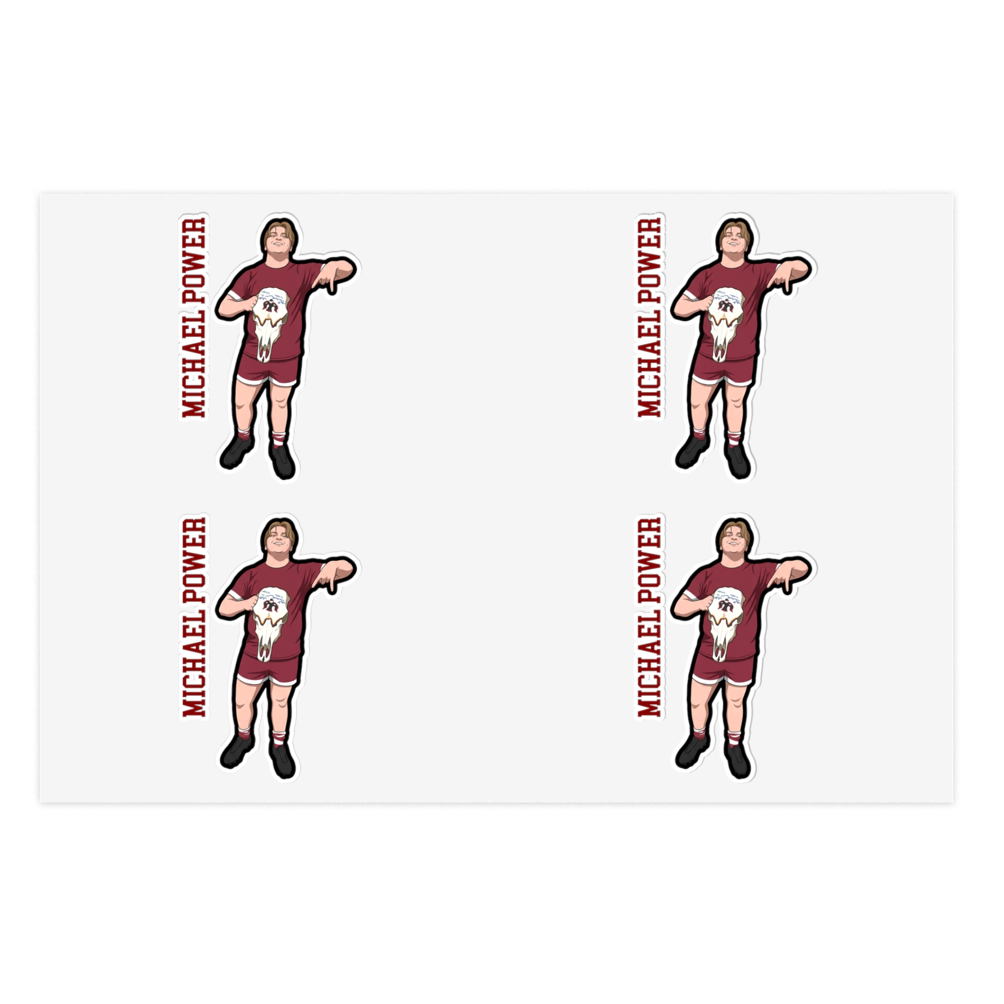 Sticker Sheet — character_name_vertical in Classic