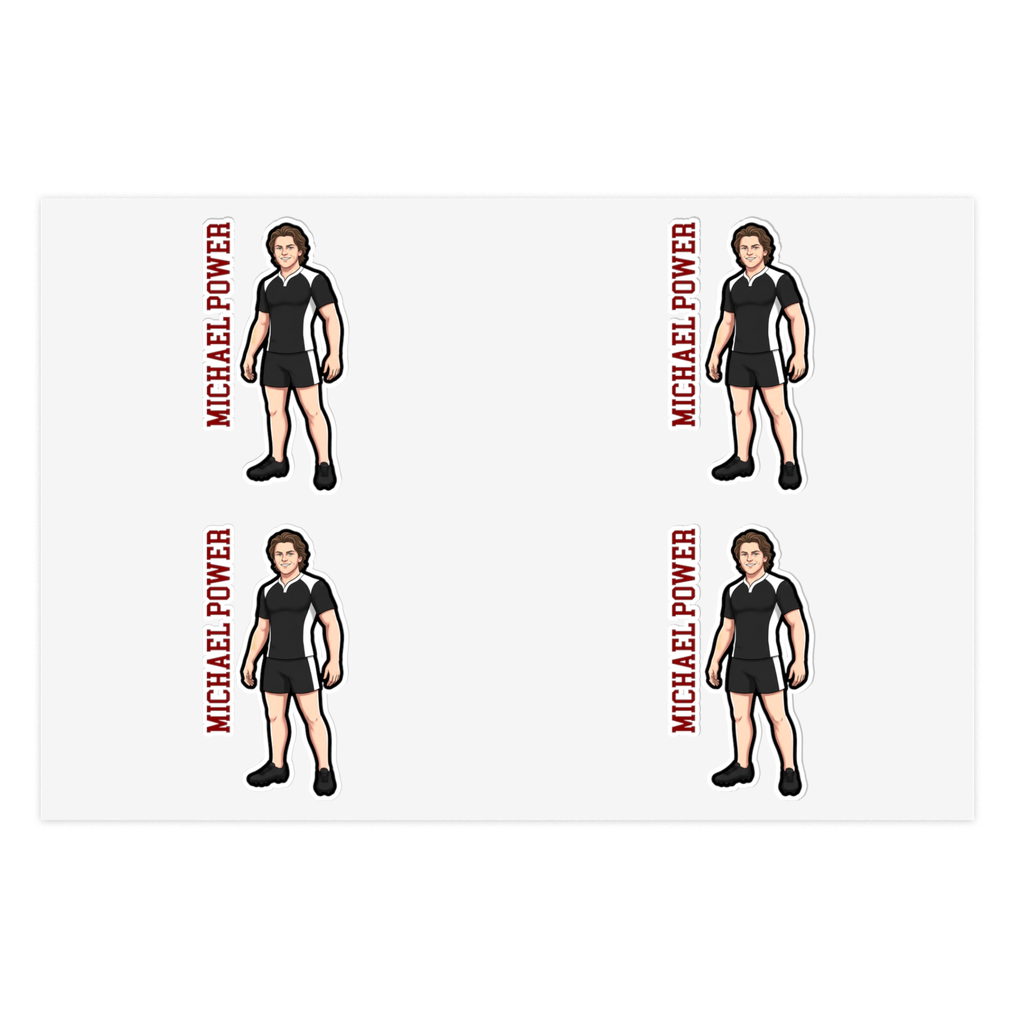 Sticker Sheet — character_name_vertical in Classic