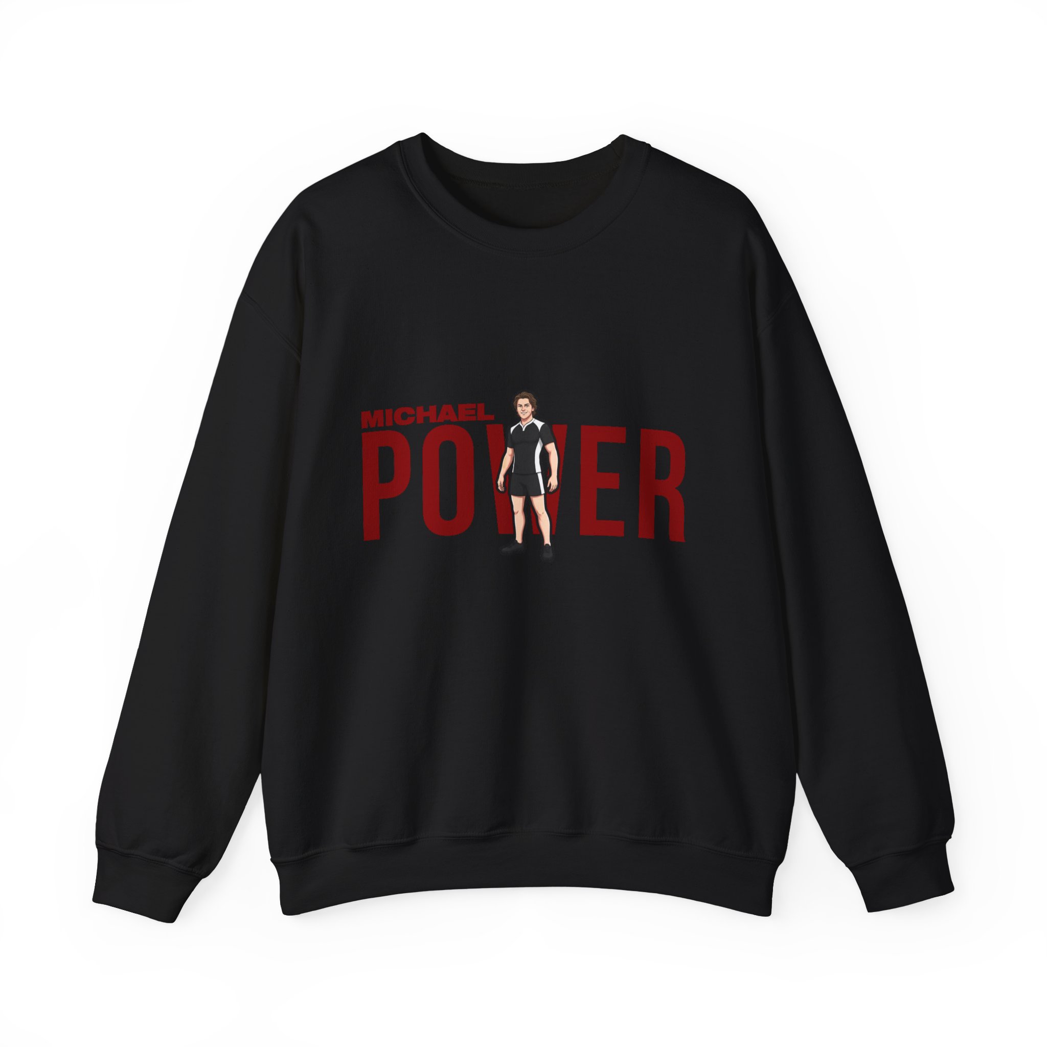 Crewneck Sweatshirt — character_player_name in Black