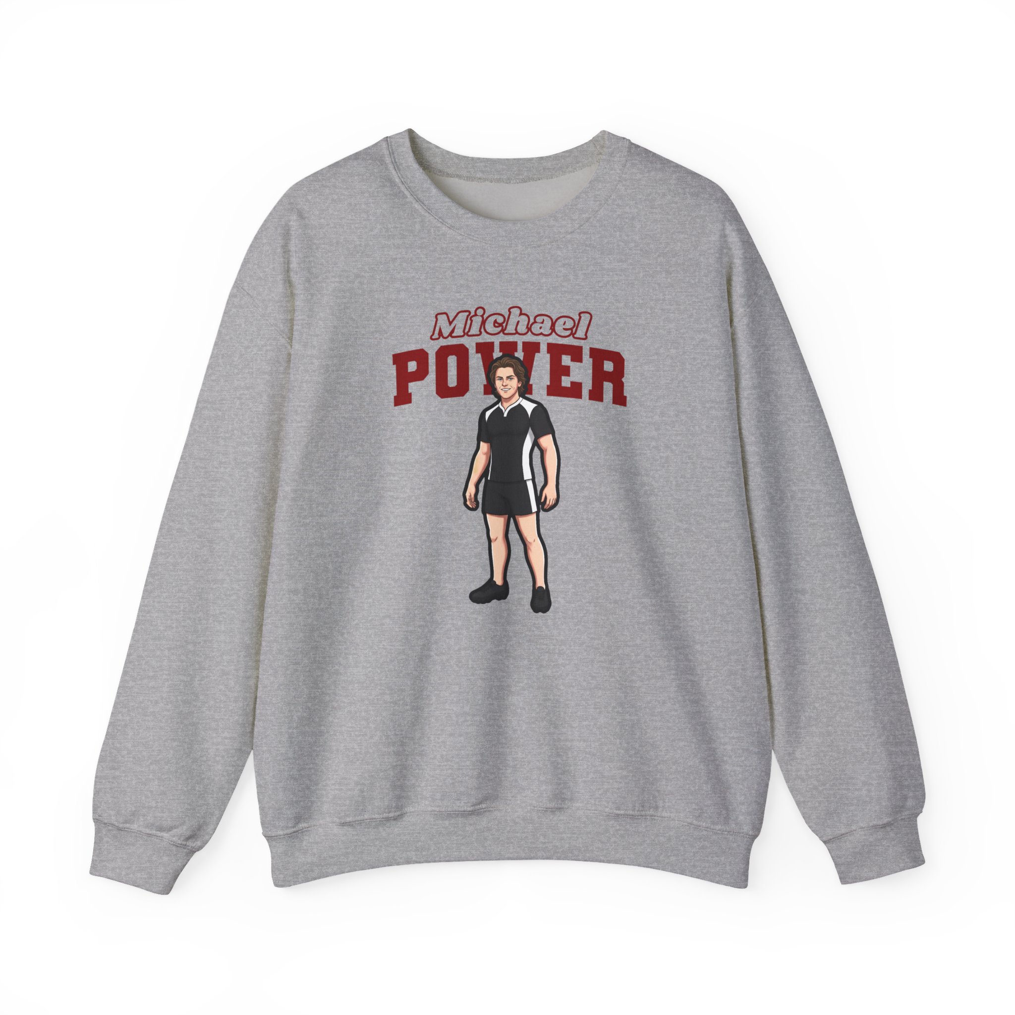 Crewneck Sweatshirt — character_name_arch in Grey