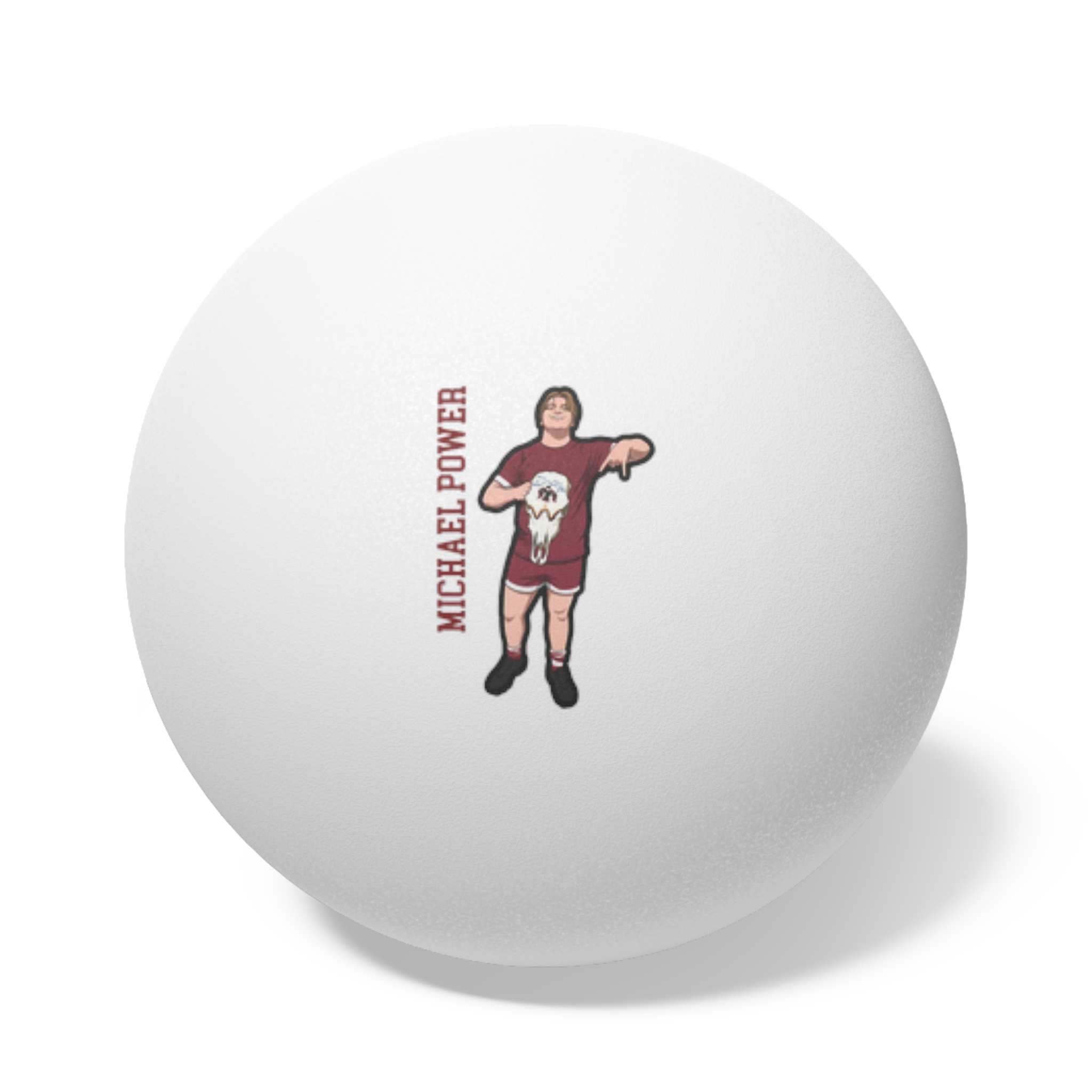 Ping Pong Balls, 6 pcs — character_name_vertical in White