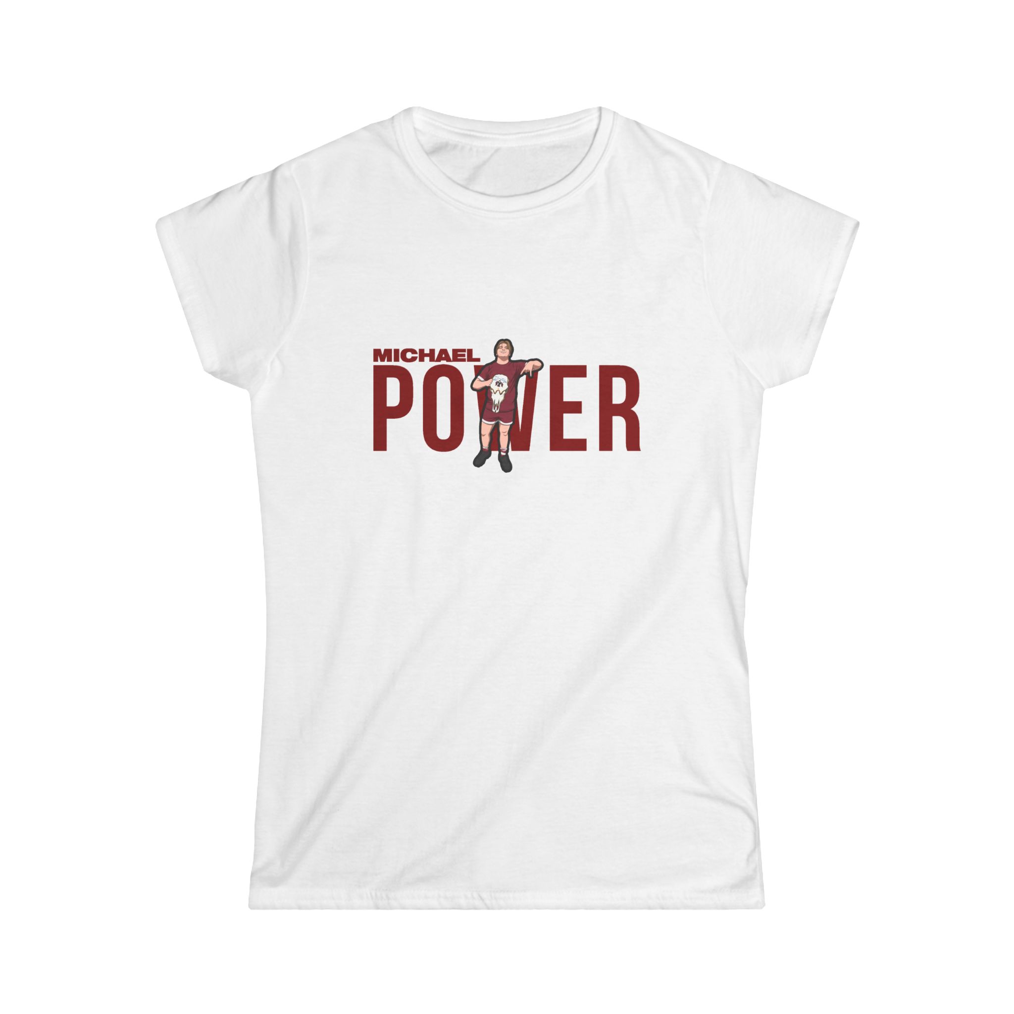 Women's Softstyle Tee — character_player_name in White