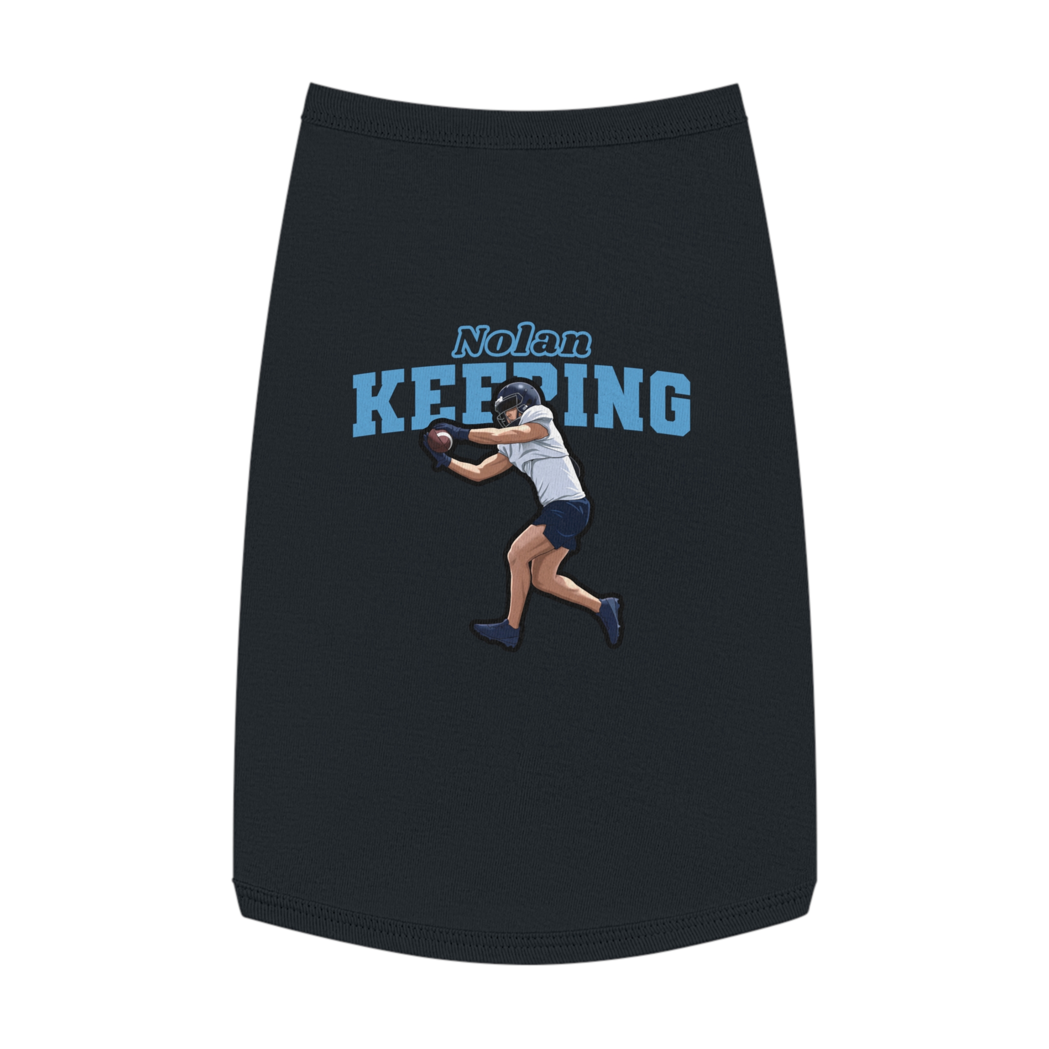 Pet Tank Top — character_name_arch in White