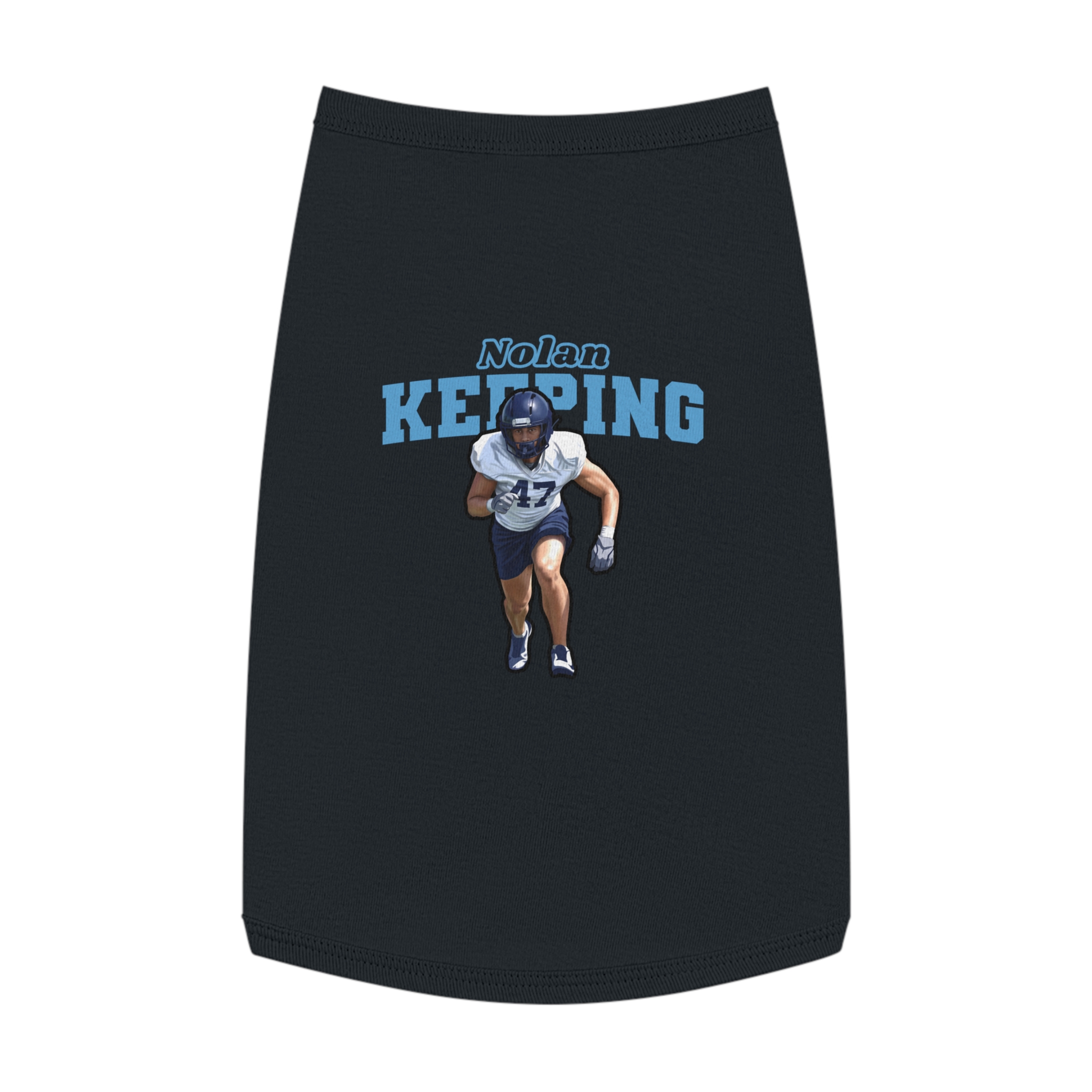 Pet Tank Top — character_name_arch in Black