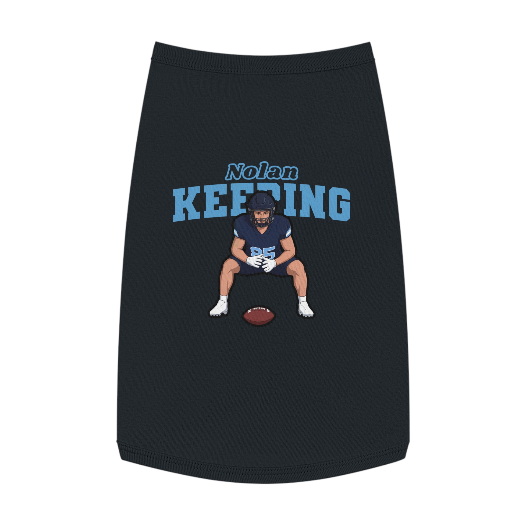 Pet Tank Top — character_name_arch in White
