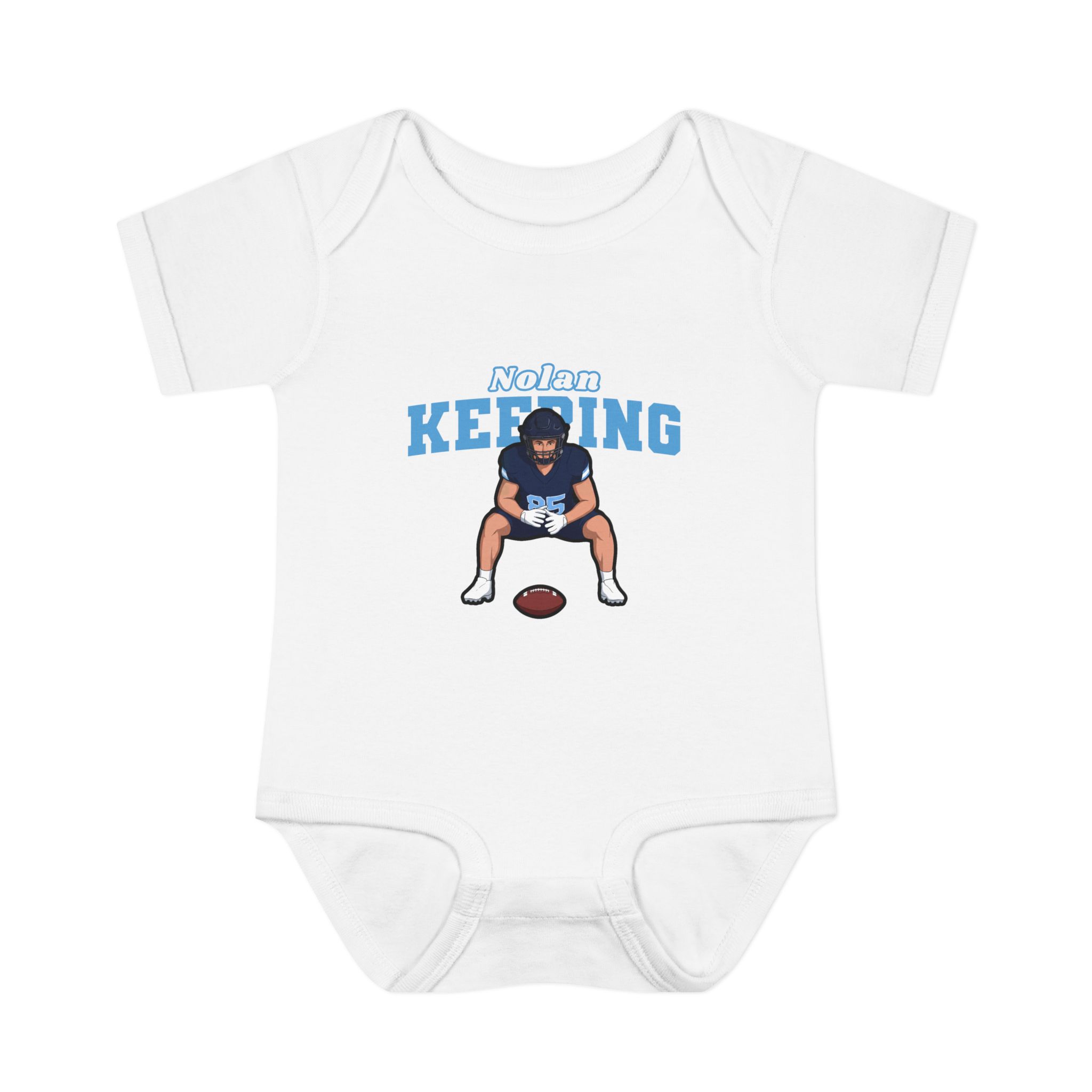 Baby Onesie — character_name_arch in White