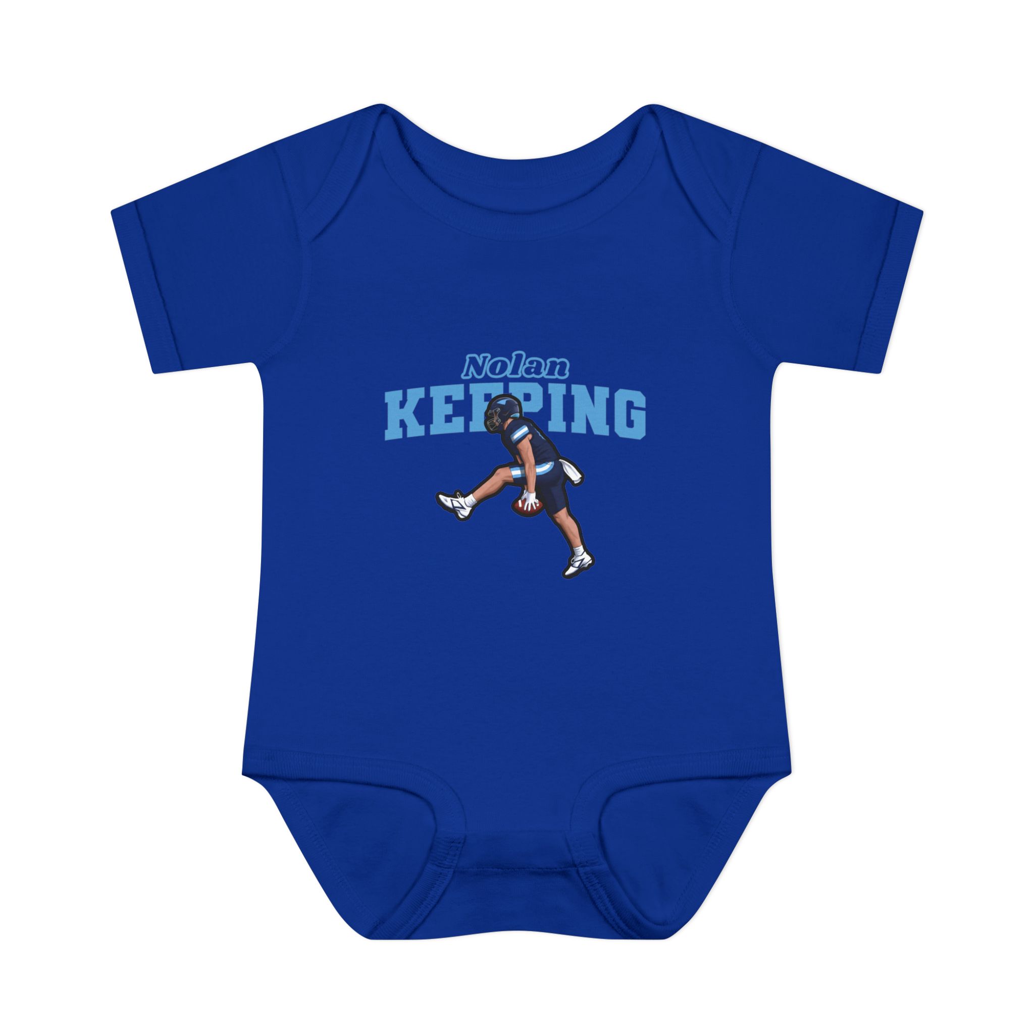 Baby Onesie — character_name_arch in Royal