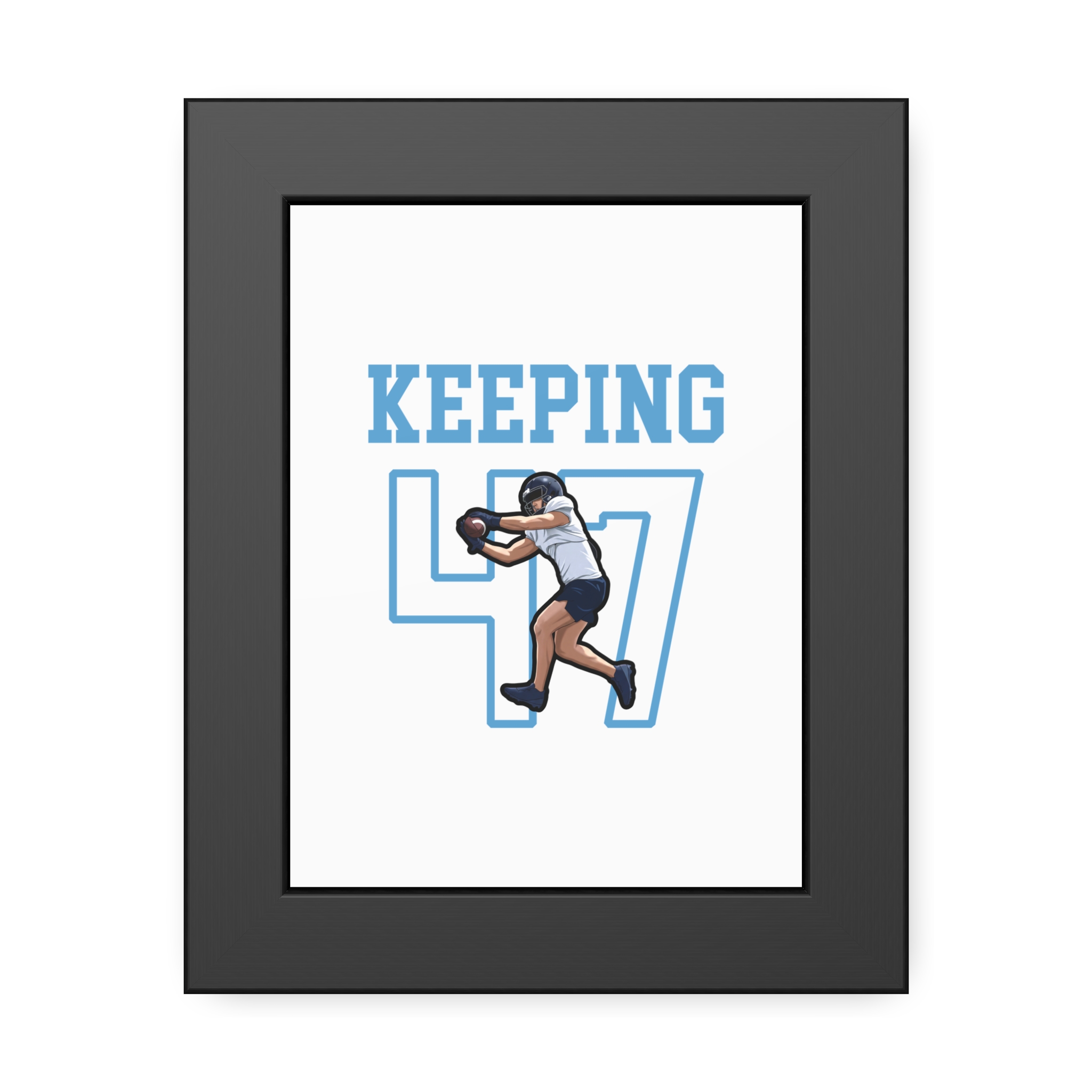 Framed Poster — character_shirsey in Black