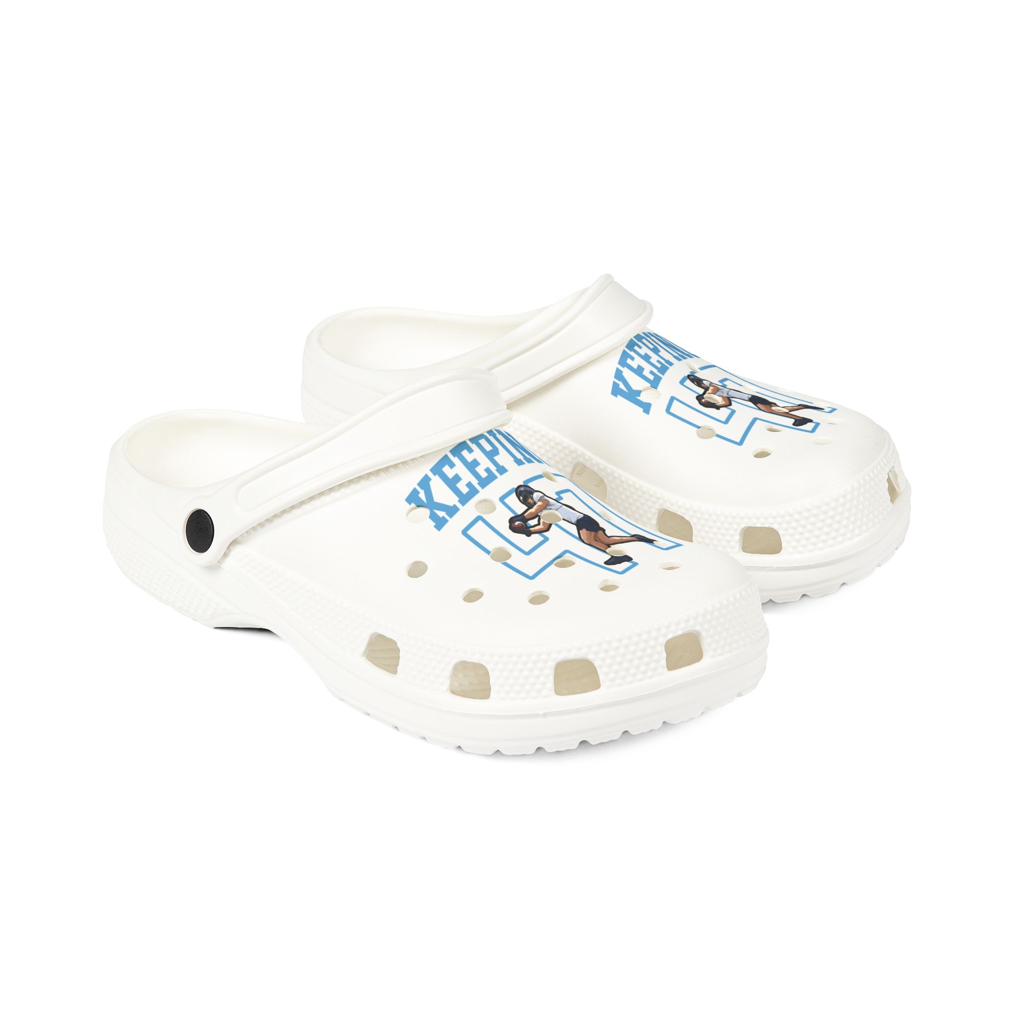 Rubber Clogs — character_shirsey in White