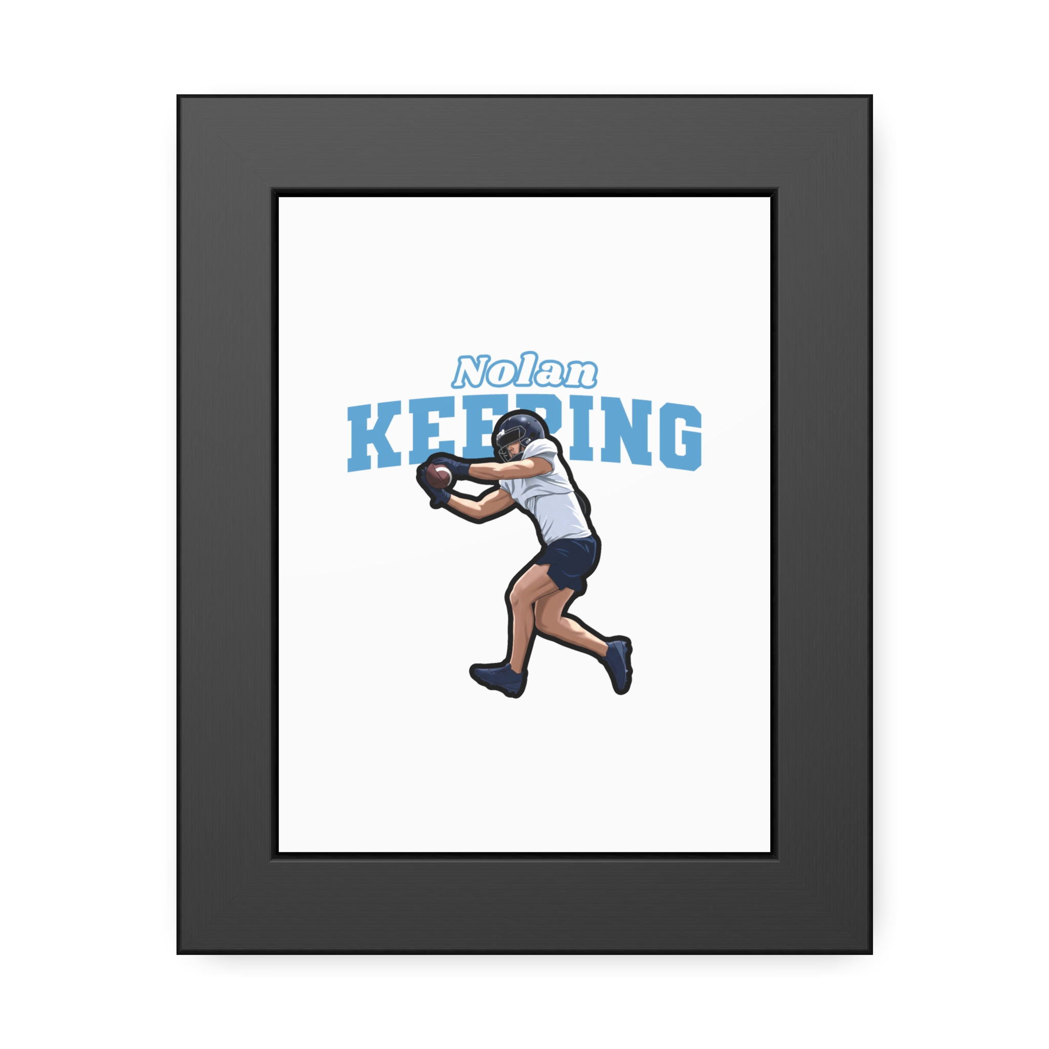 Framed Poster — character_name_arch in Black