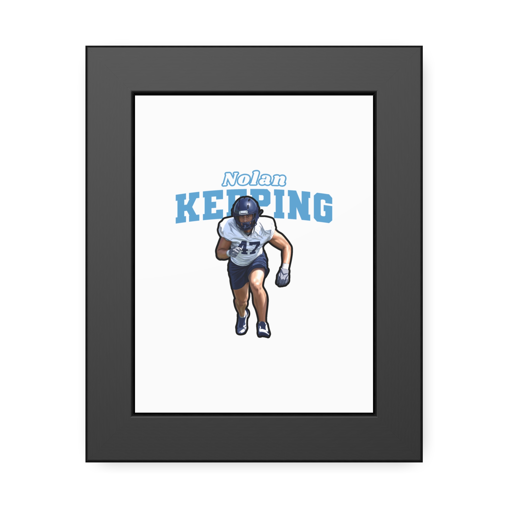 Framed Poster — character_name_arch in Black