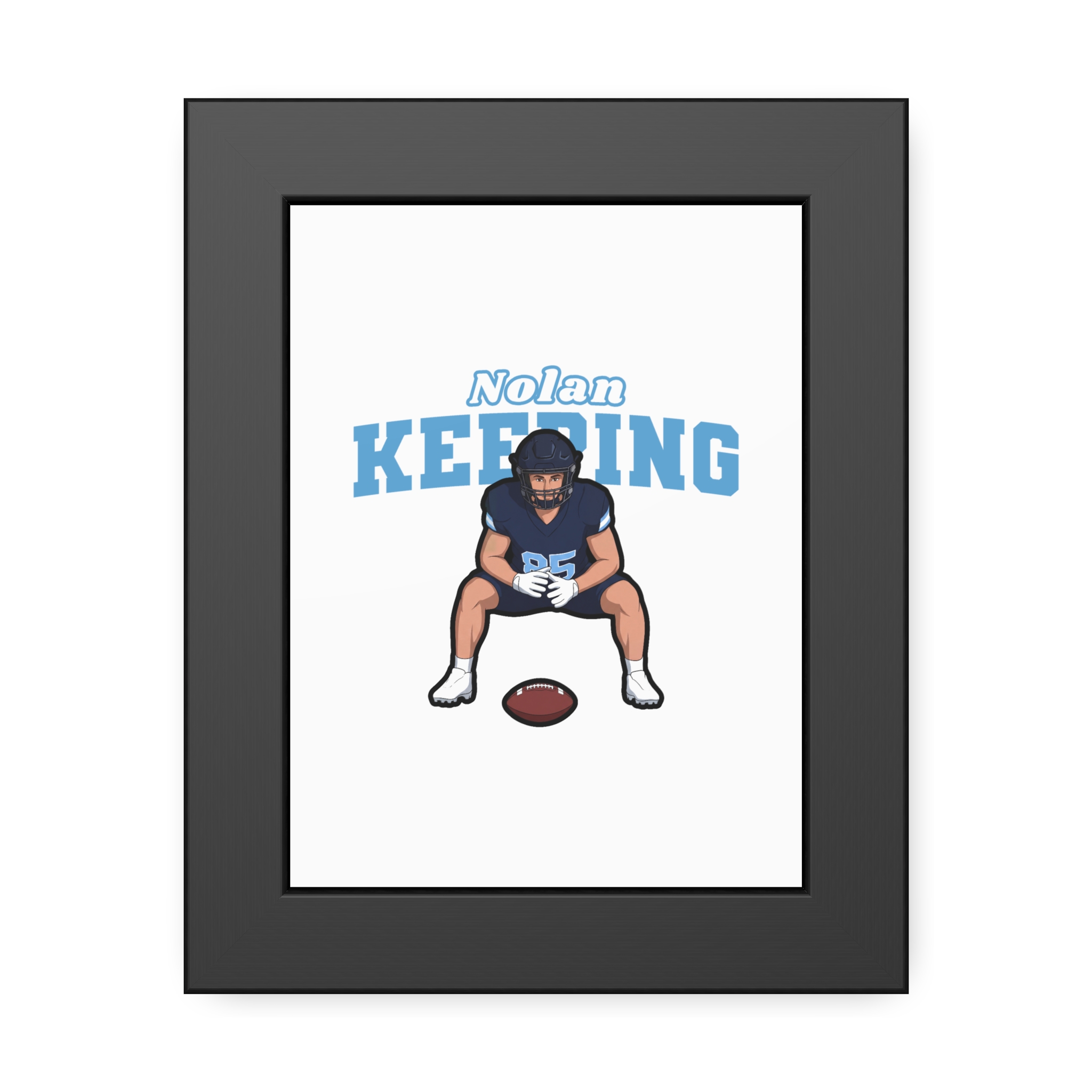 Framed Poster — character_name_arch in Black