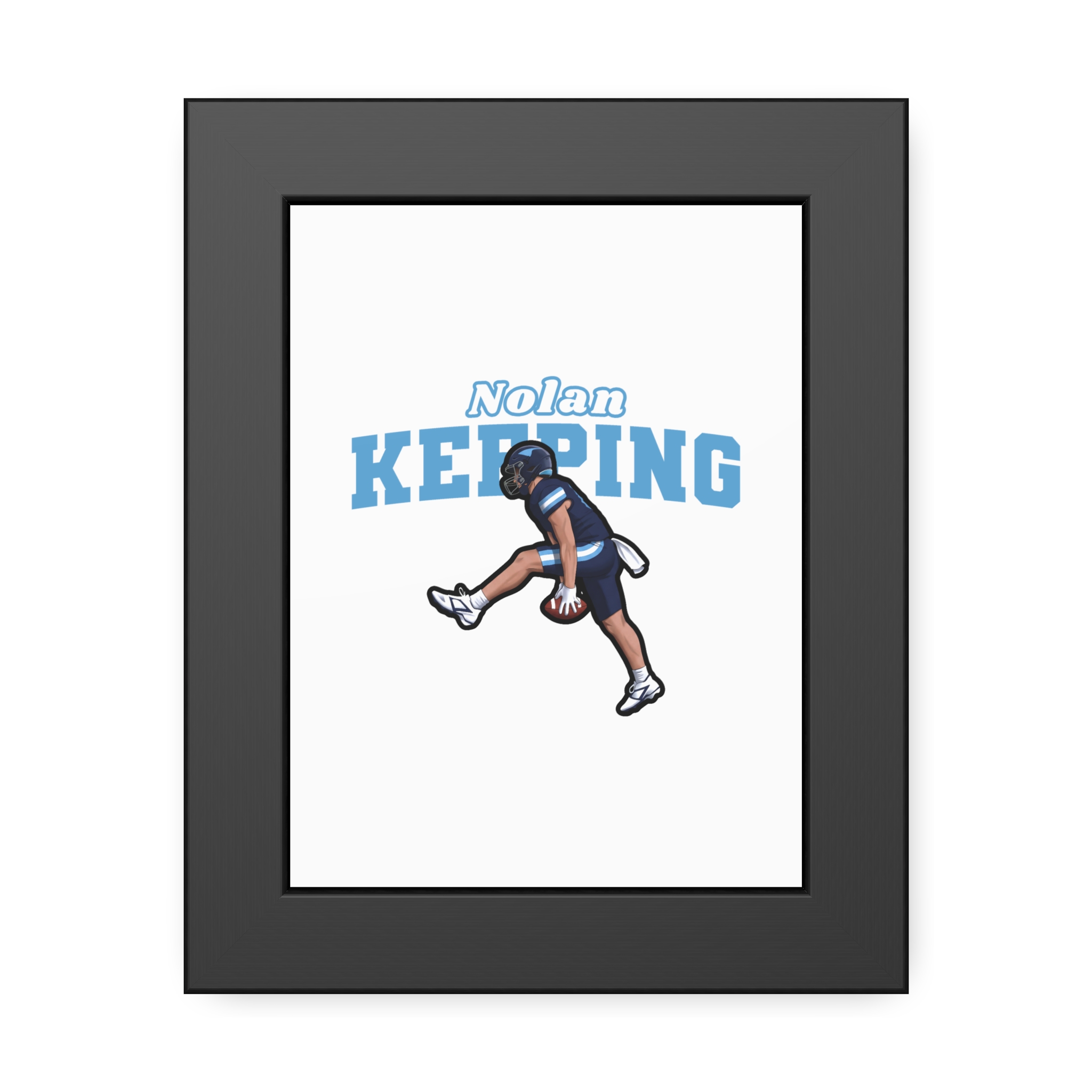 Framed Poster — character_name_arch in Black