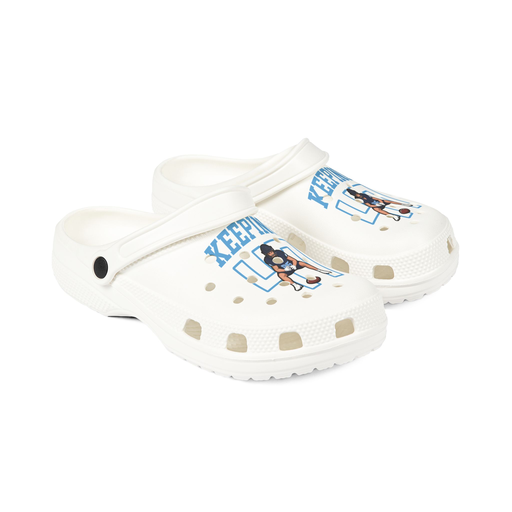 Rubber Clogs — character_shirsey in White