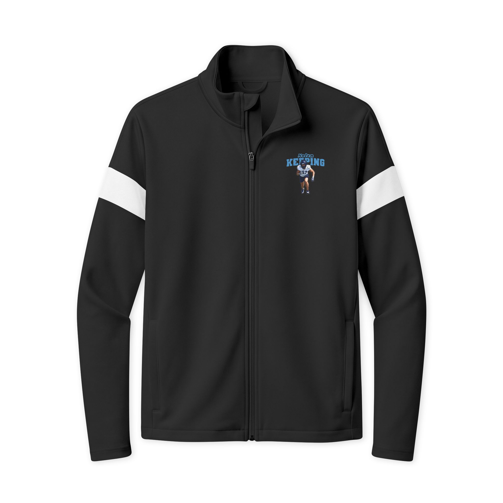 Travel Full-Zip Jacket — character_name_arch in Black/ White