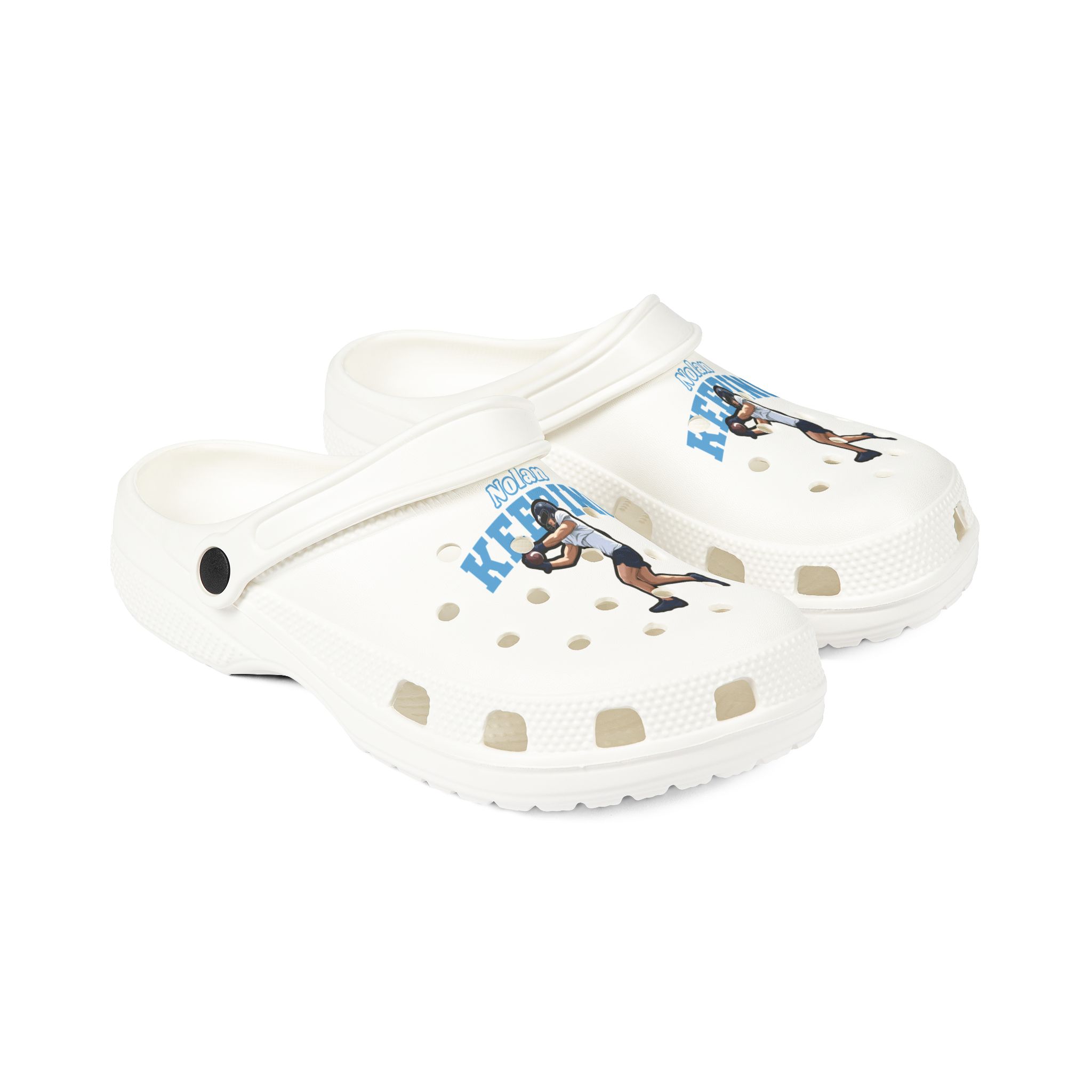 Rubber Clogs — character_name_arch in White