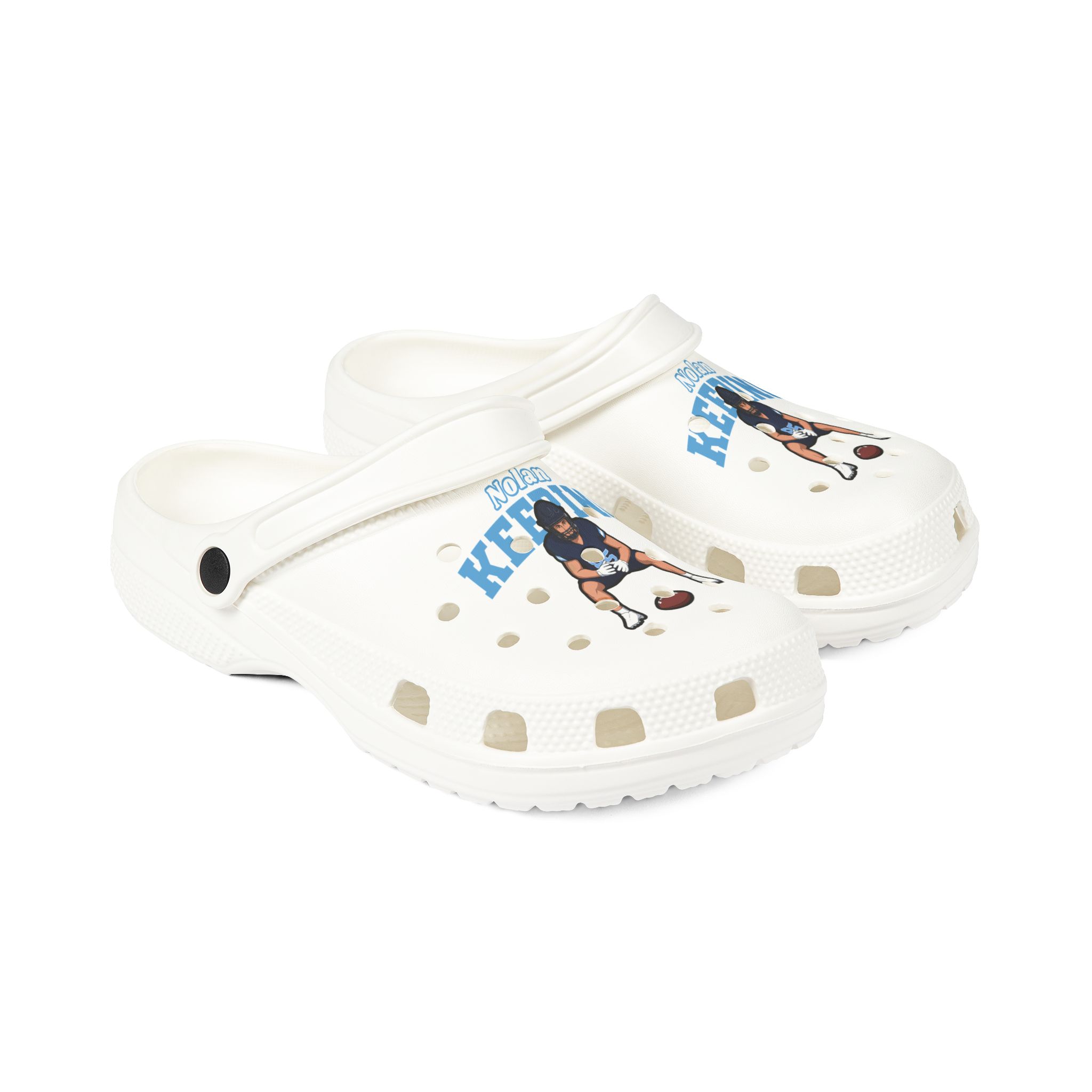 Rubber Clogs — character_name_arch in White