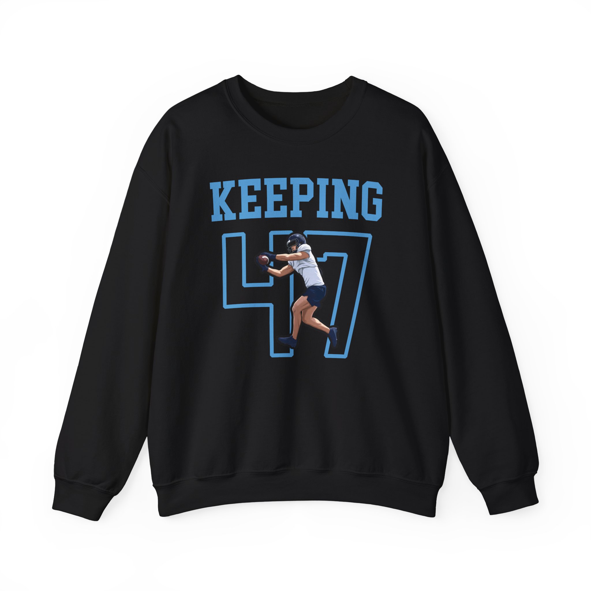 Crewneck Sweatshirt — character_shirsey in Black