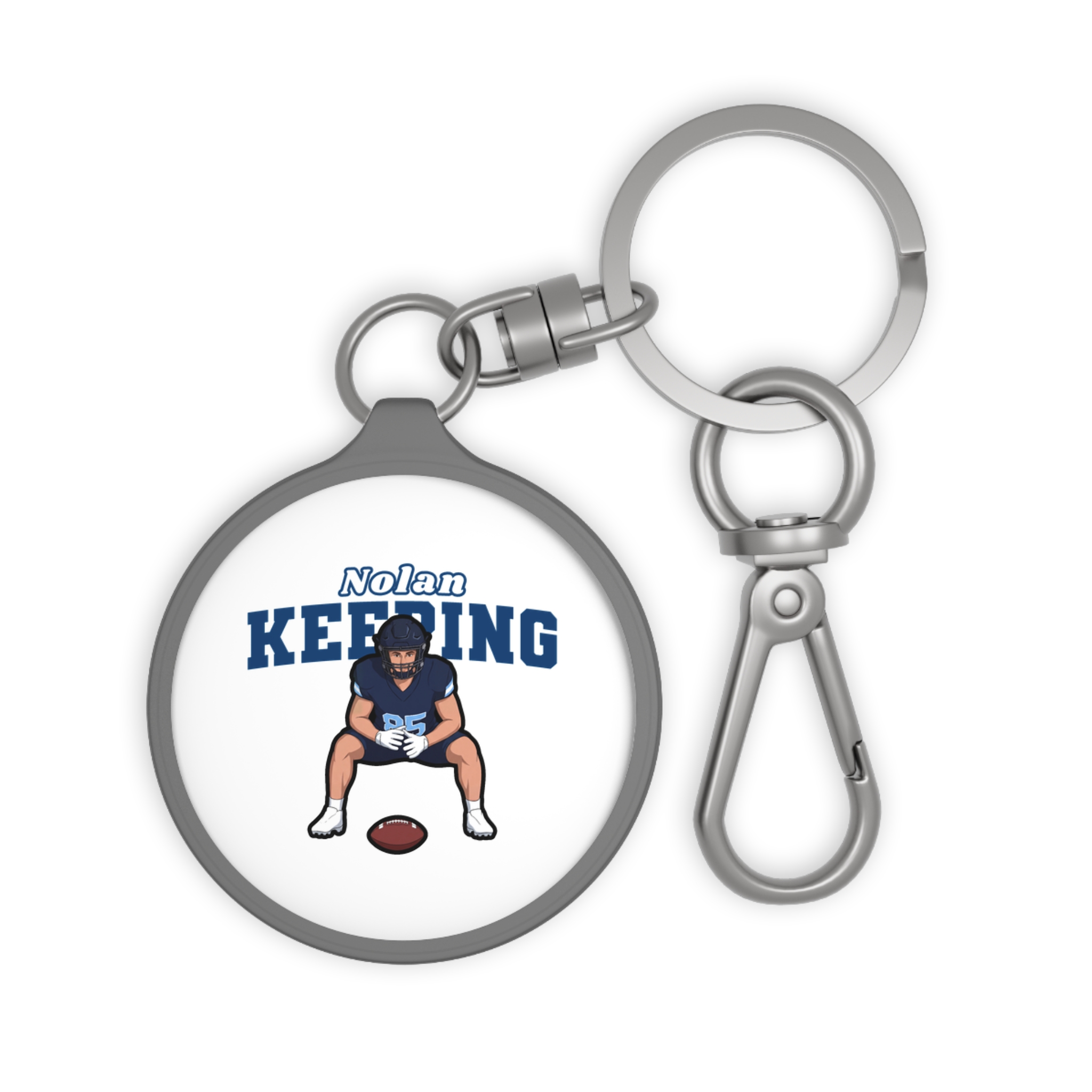 Keychain — character_name_arch in Grey