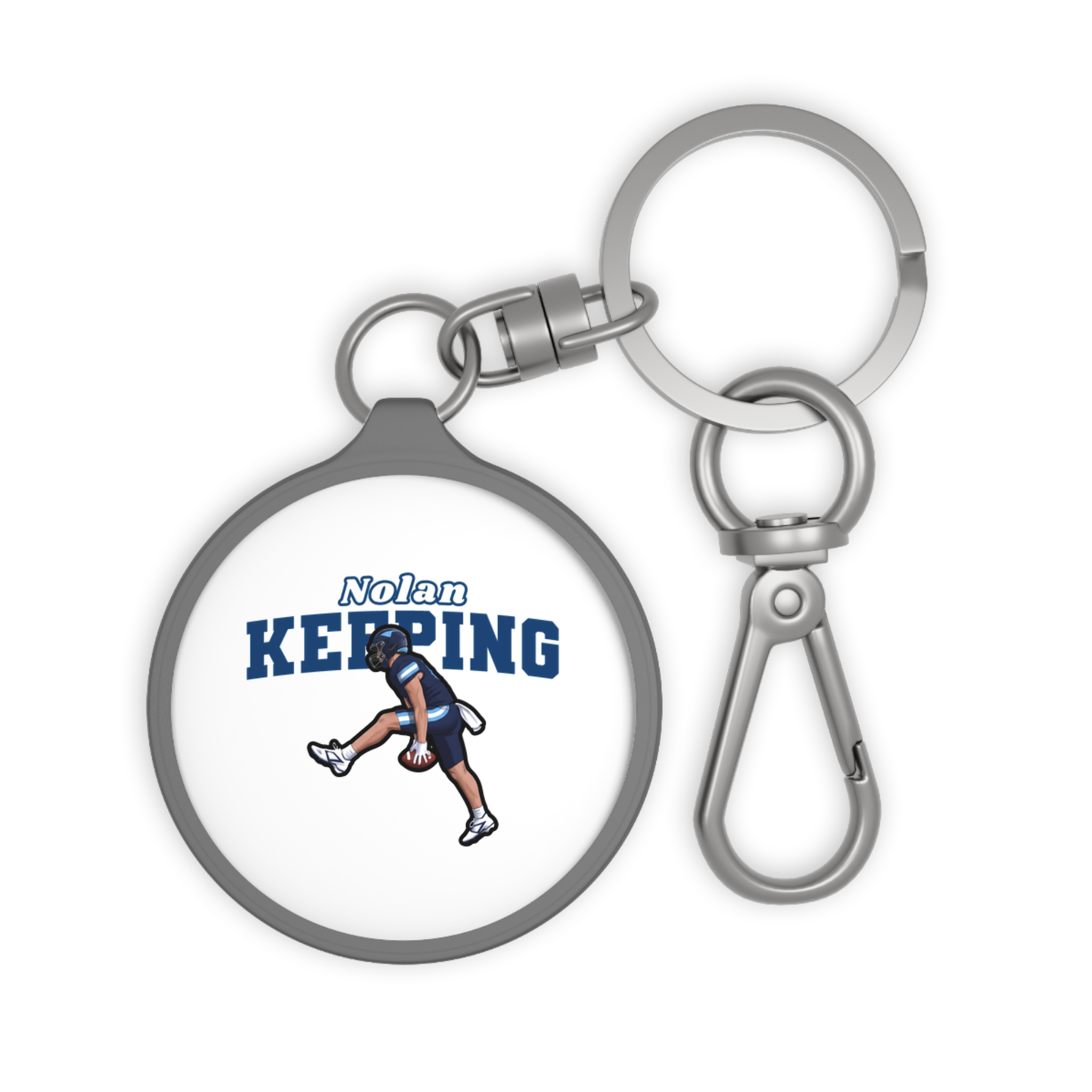 Keychain — character_name_arch in Grey