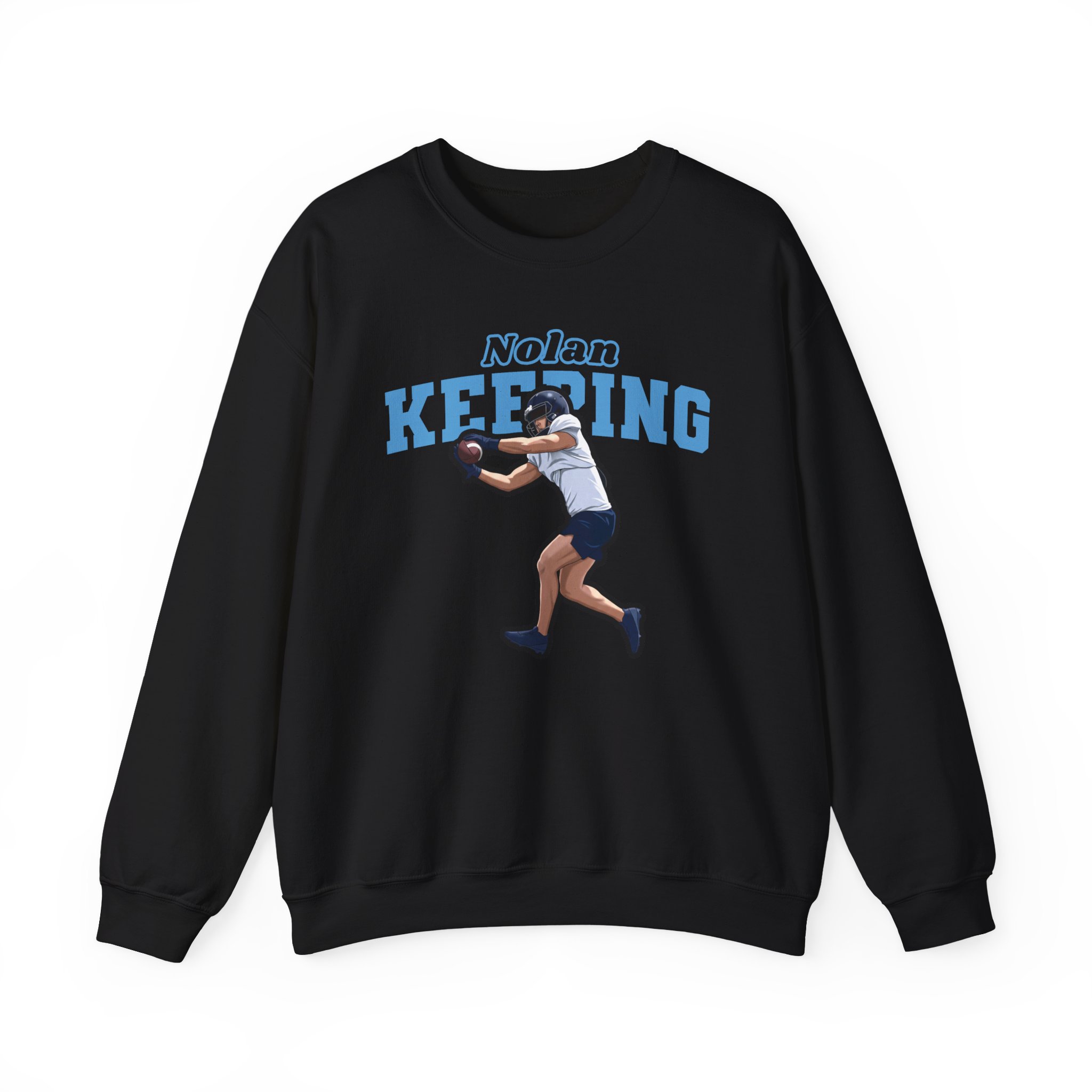Crewneck Sweatshirt — character_name_arch in Black