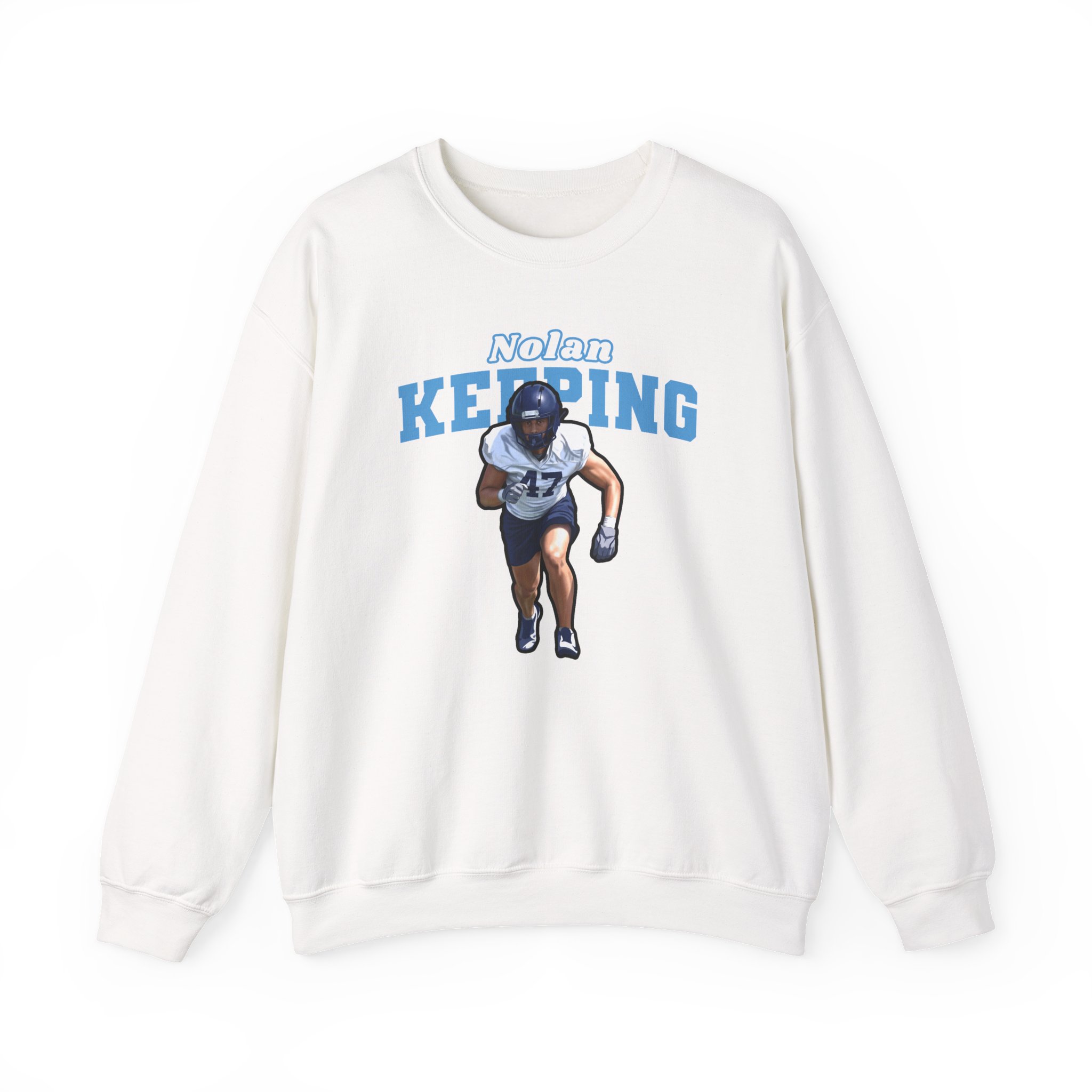 Crewneck Sweatshirt — character_name_arch in White
