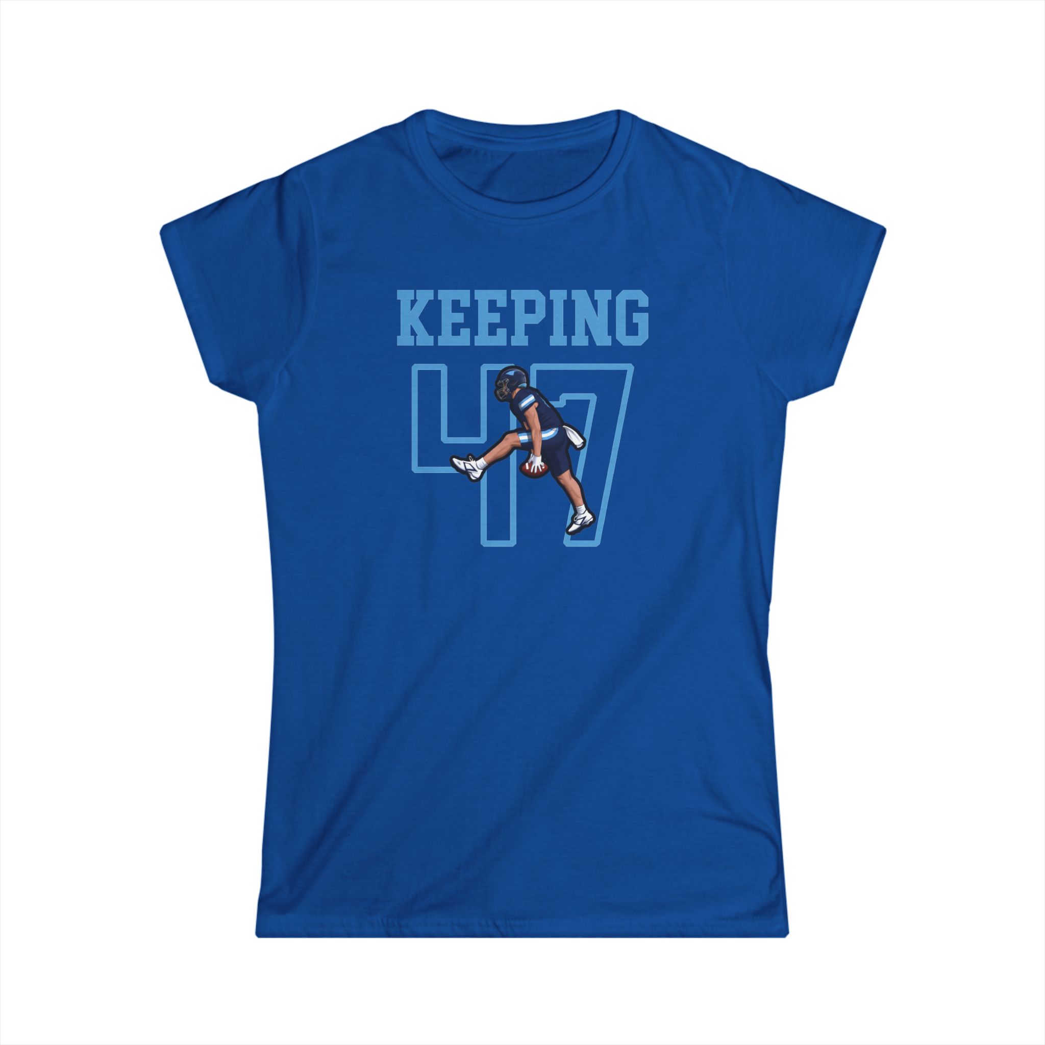 Women's Softstyle Tee — character_shirsey in Royal