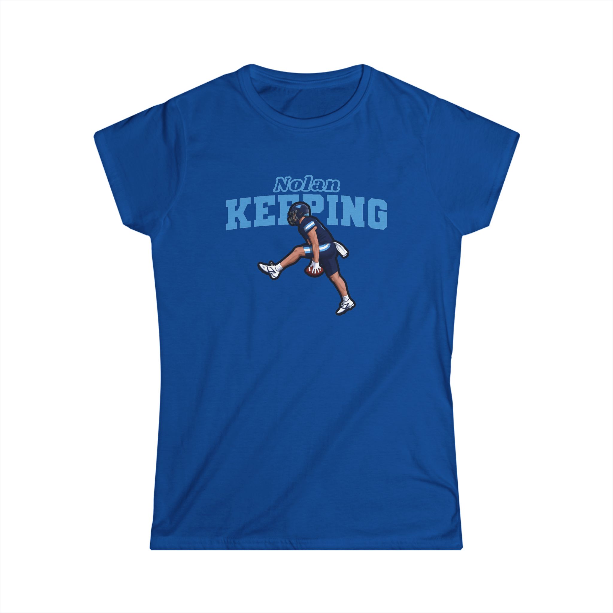 Women's Softstyle Tee — character_name_arch in Royal