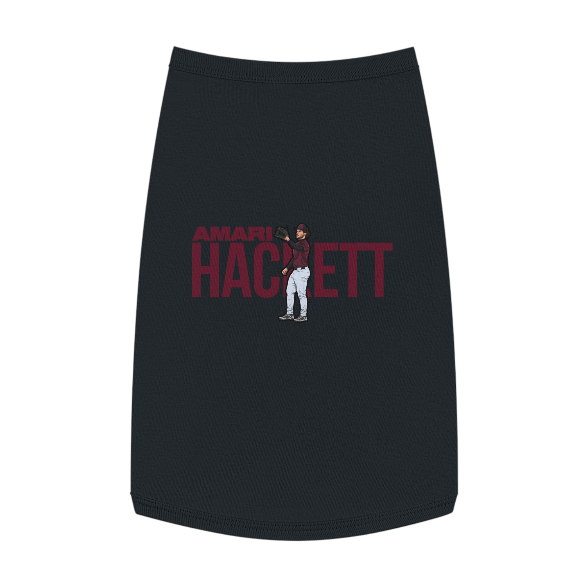 Pet Tank Top — character_player_name in Black