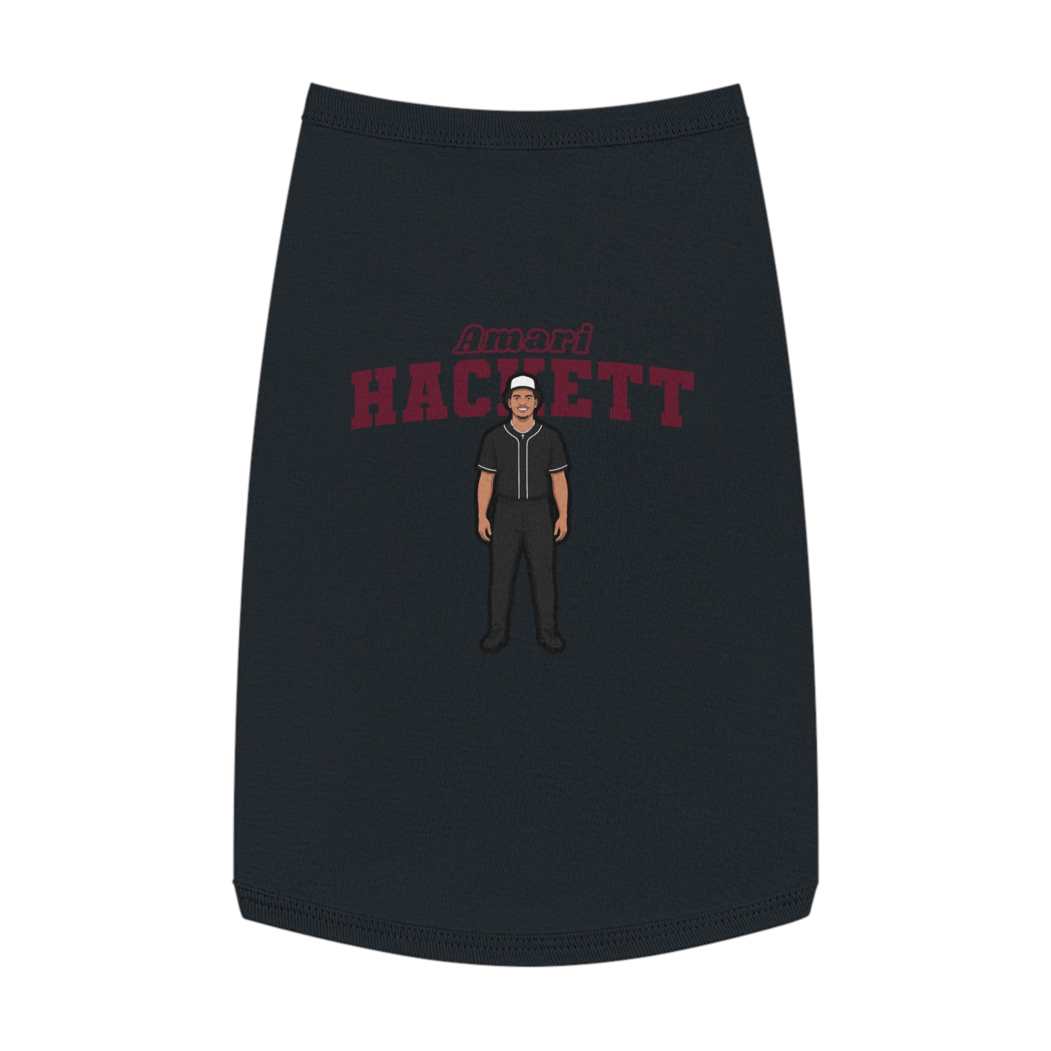 Pet Tank Top — character_name_arch in White