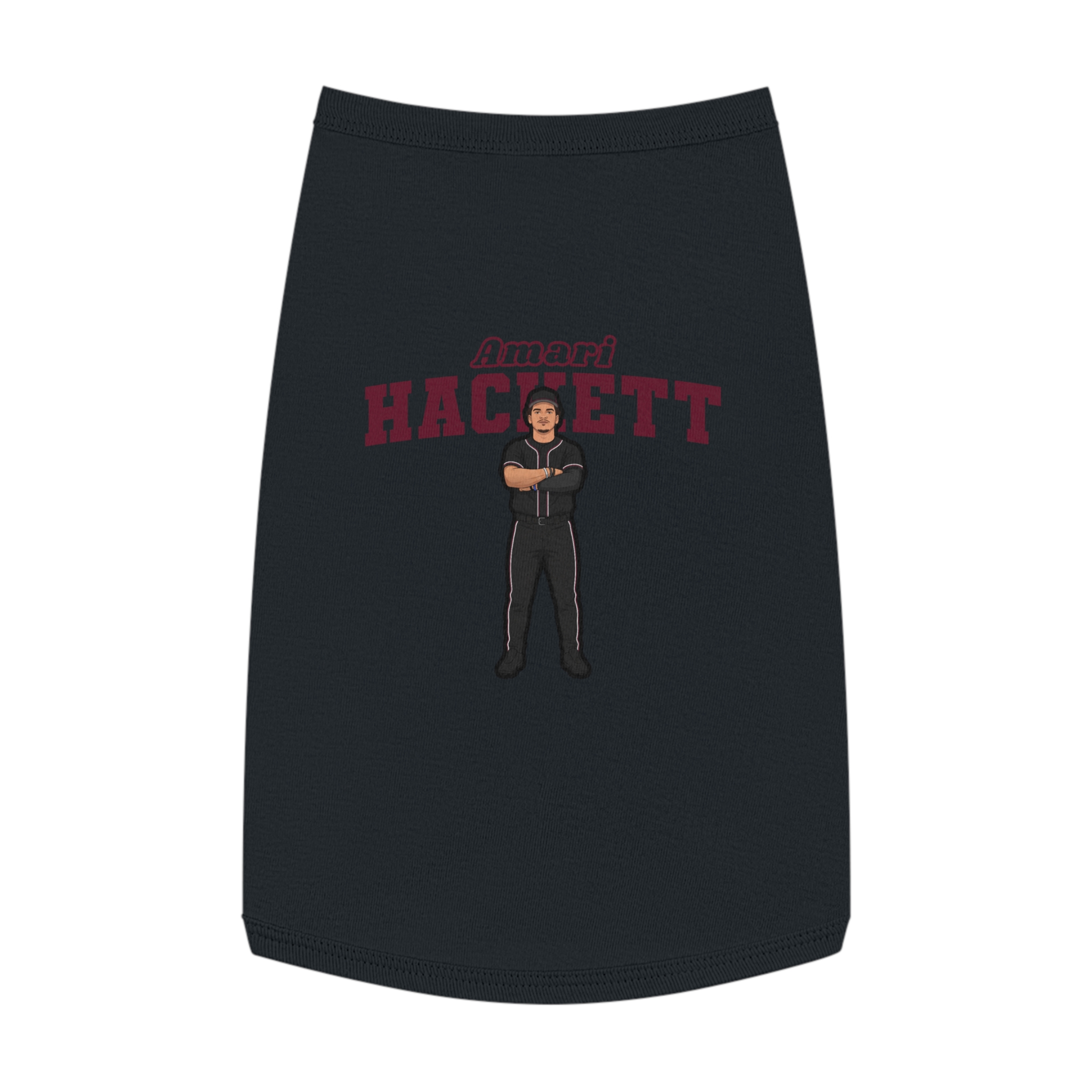 Pet Tank Top — character_name_arch in Black