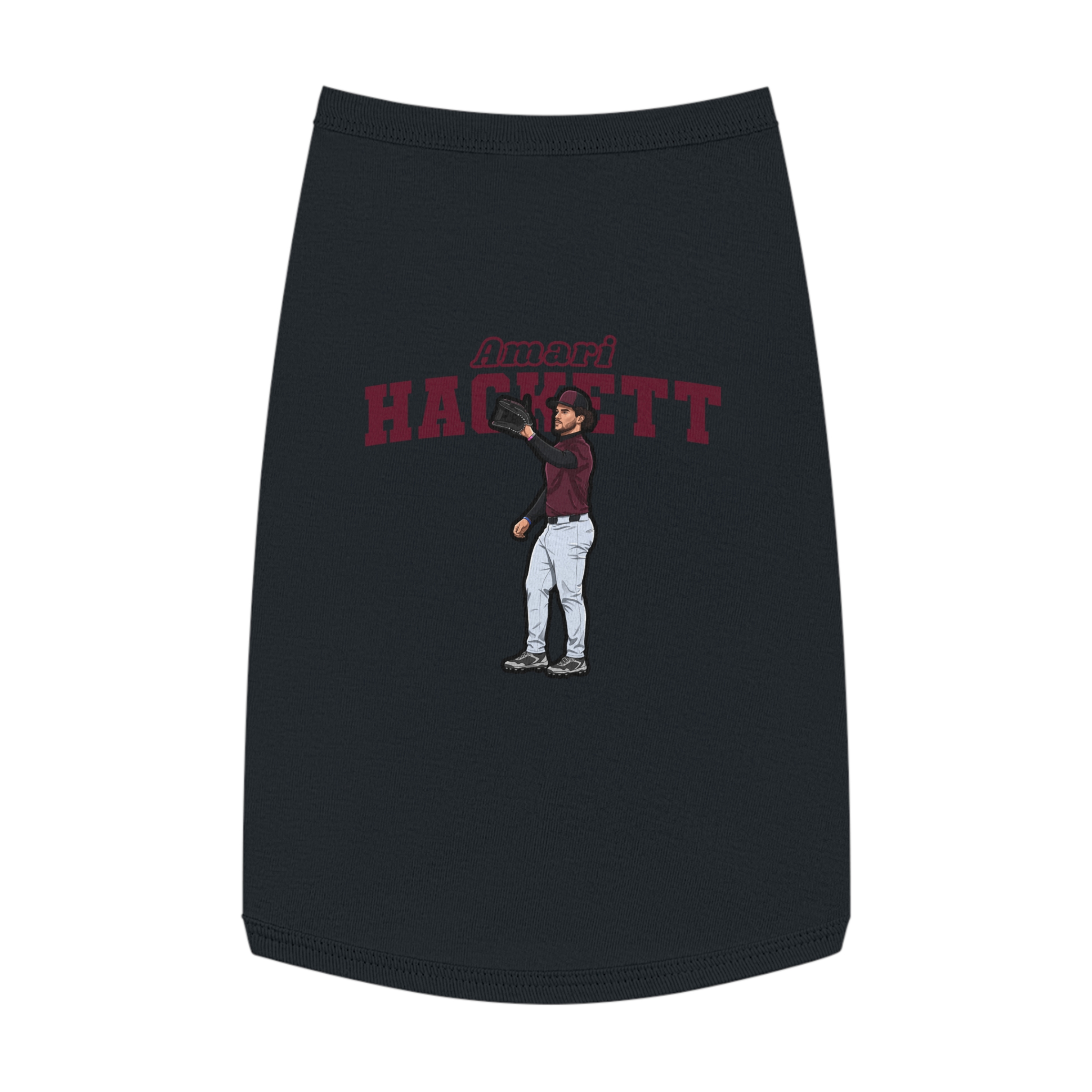 Pet Tank Top — character_name_arch in White