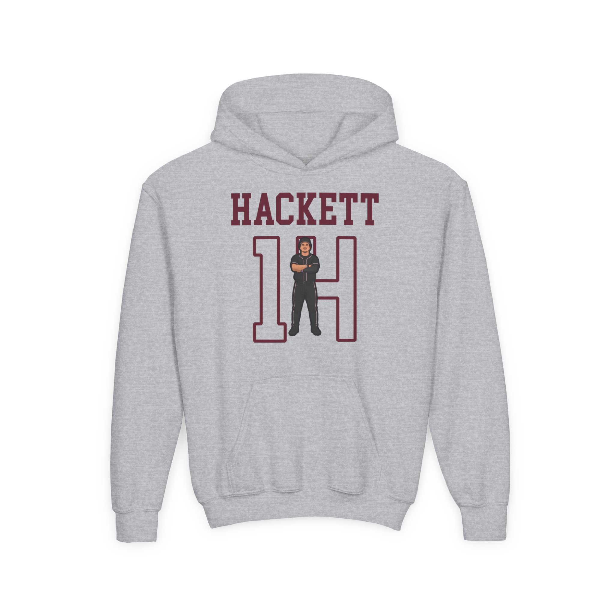 Youth Hoodie — character_shirsey in Grey