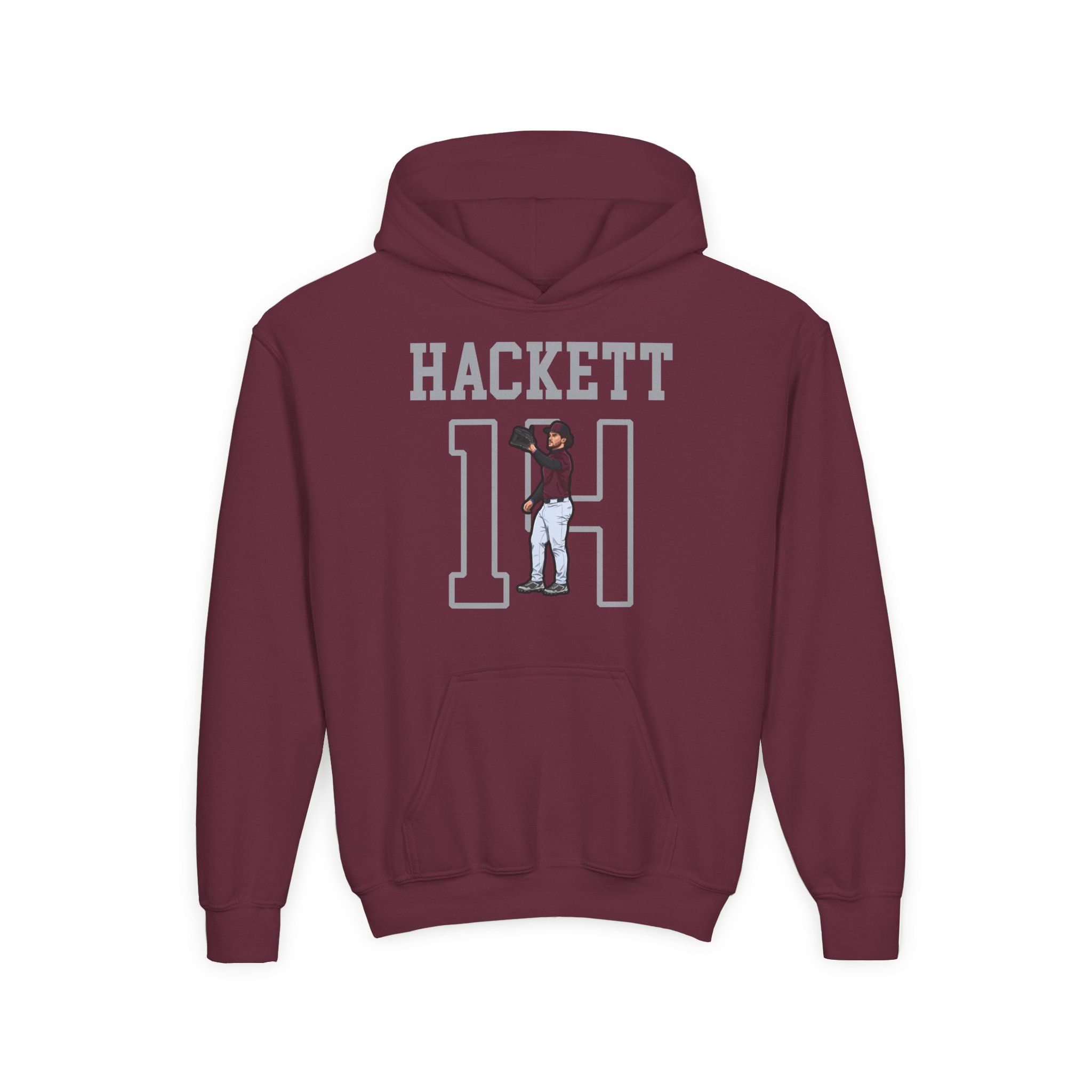 Youth Hoodie — character_shirsey in Maroon