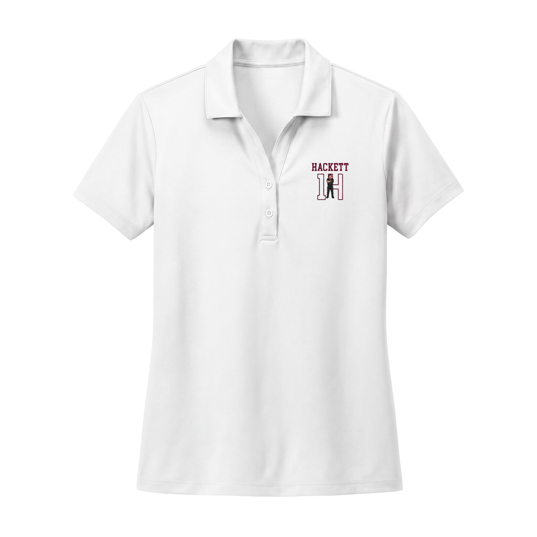 Women's Polo — character_shirsey in White