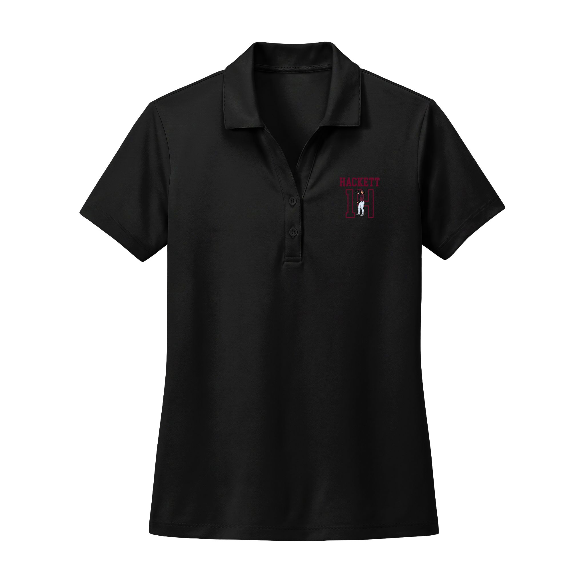 Women's Polo — character_shirsey in Black