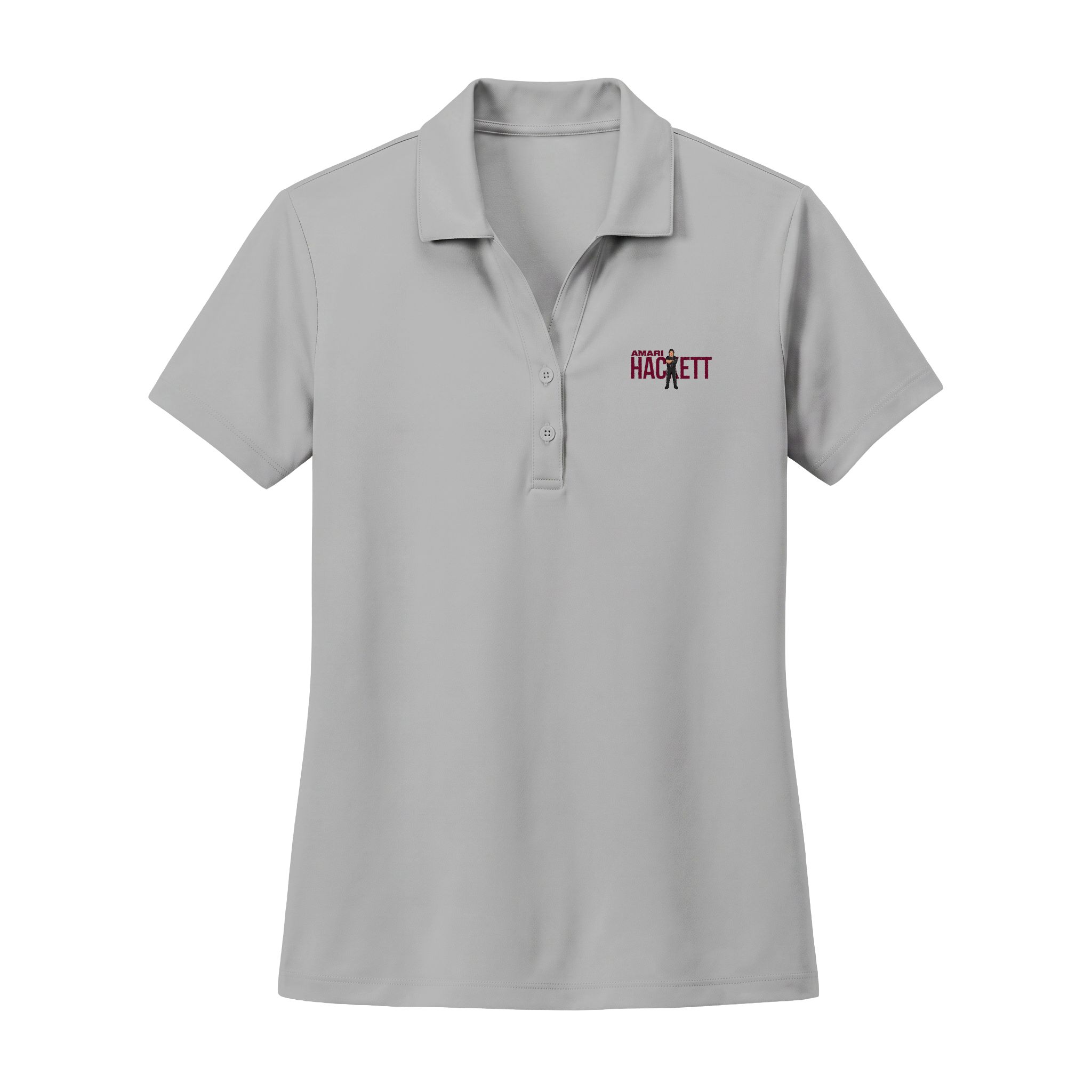 Women's Polo — character_player_name in Silver