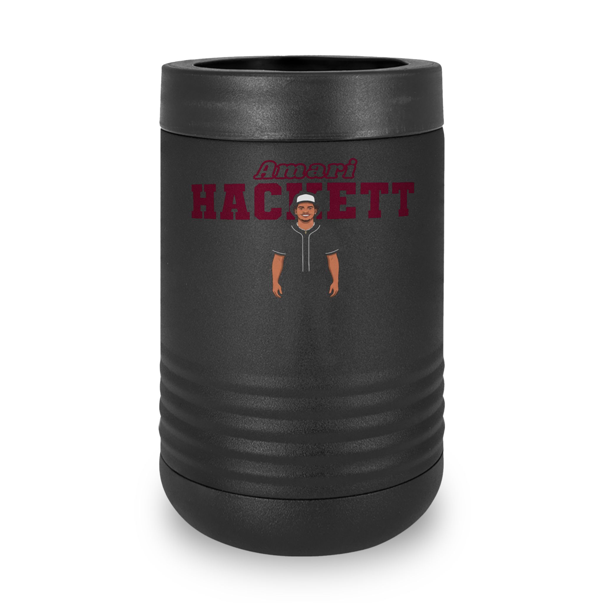 Stainless Can Cooler — character_name_arch in Black