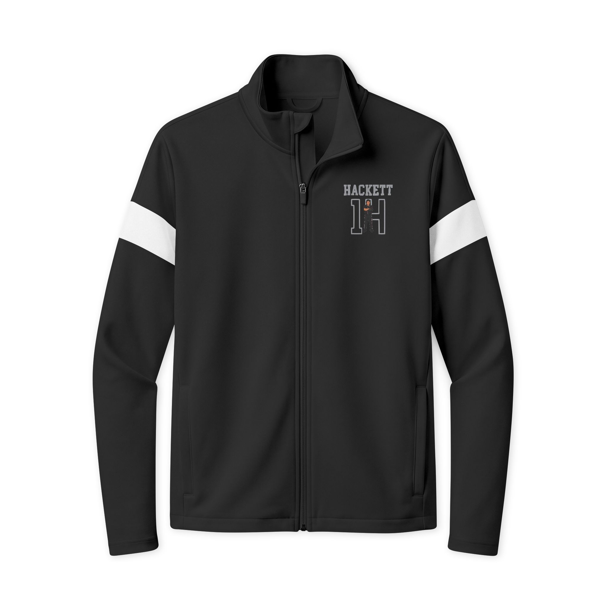 Travel Full-Zip Jacket — character_shirsey in Black/ White