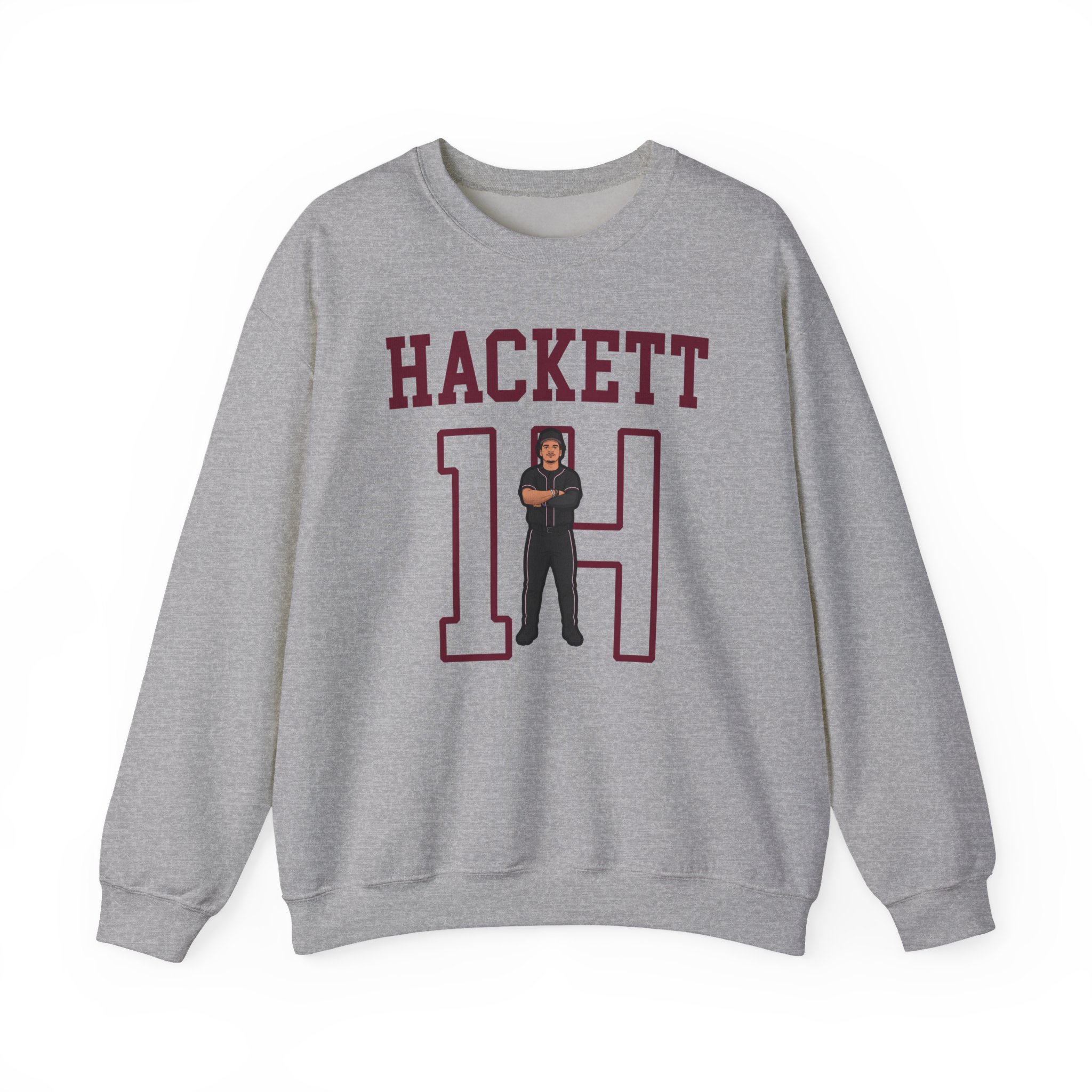 Crewneck Sweatshirt — character_shirsey in Grey