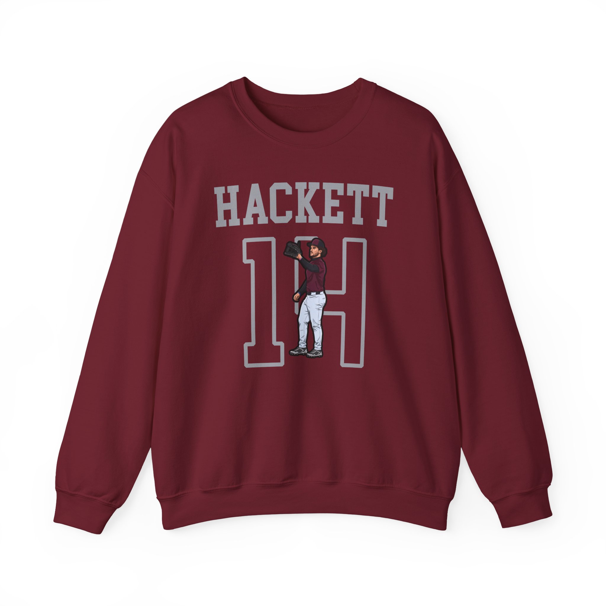 Crewneck Sweatshirt — character_shirsey in Garnet