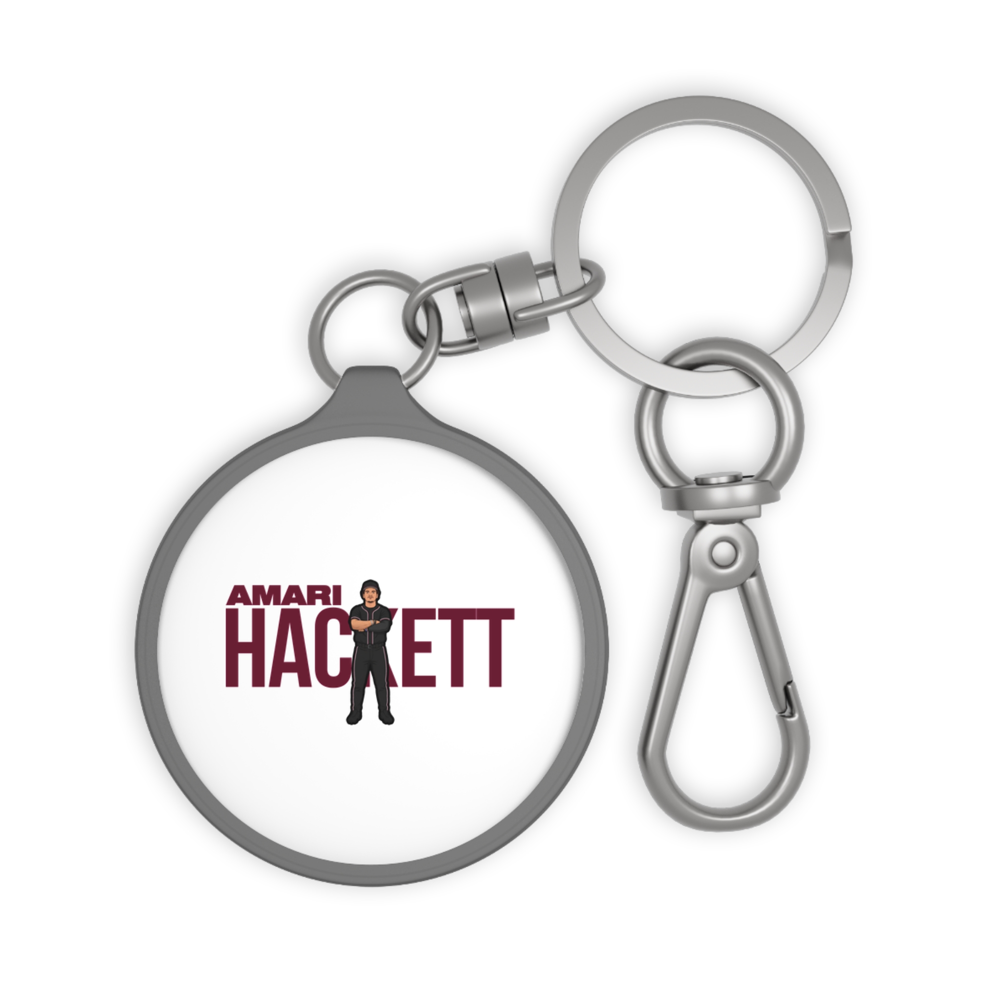 Keychain — character_player_name in Grey