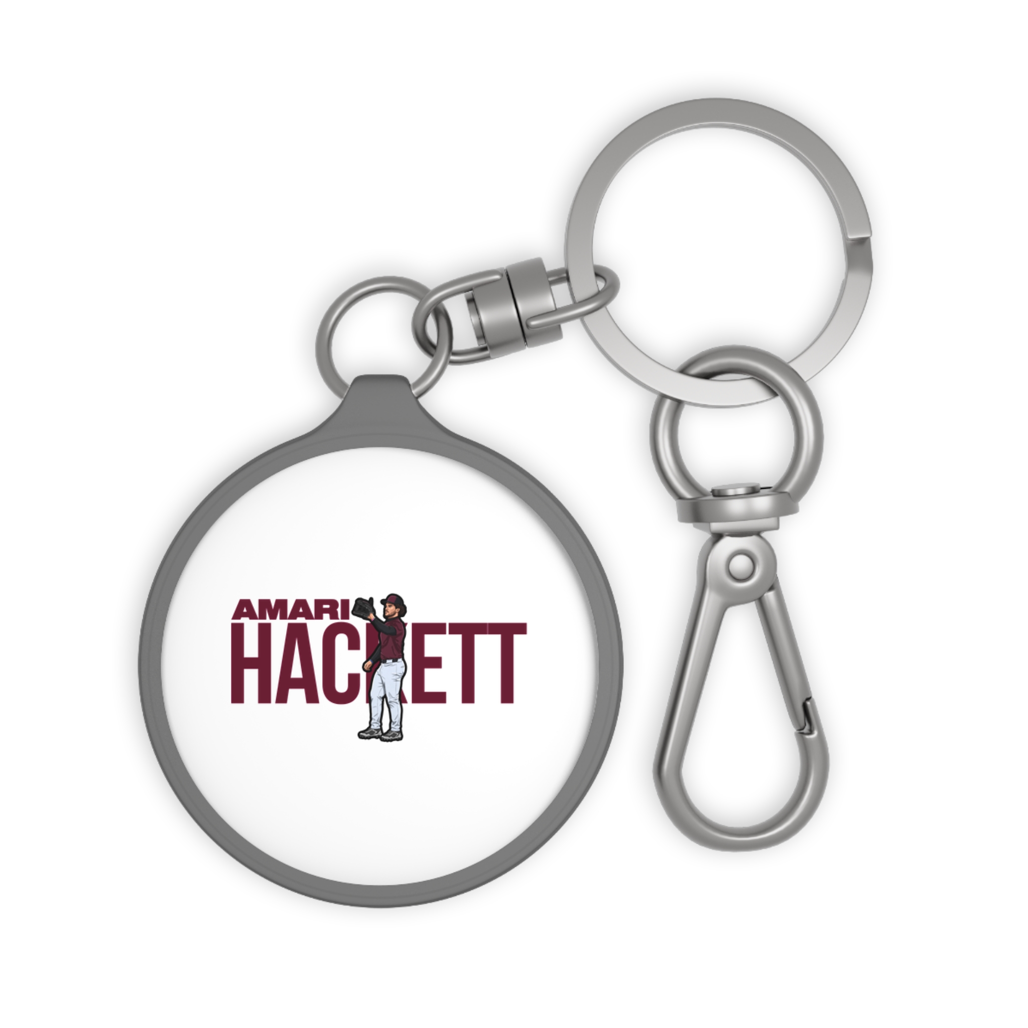 Keychain — character_player_name in Grey
