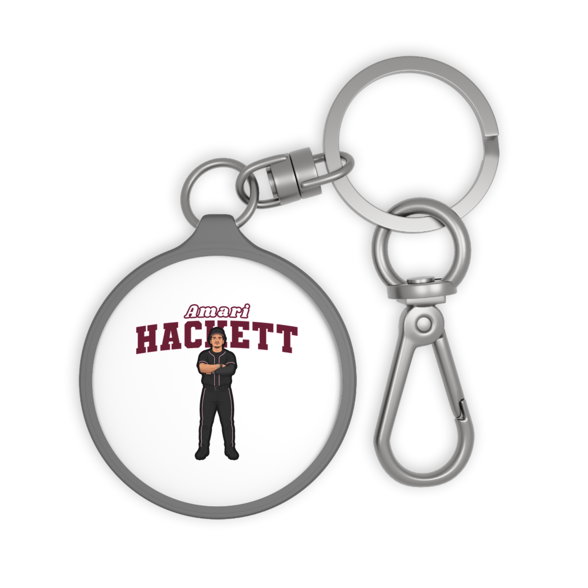 Keychain — character_name_arch in Grey