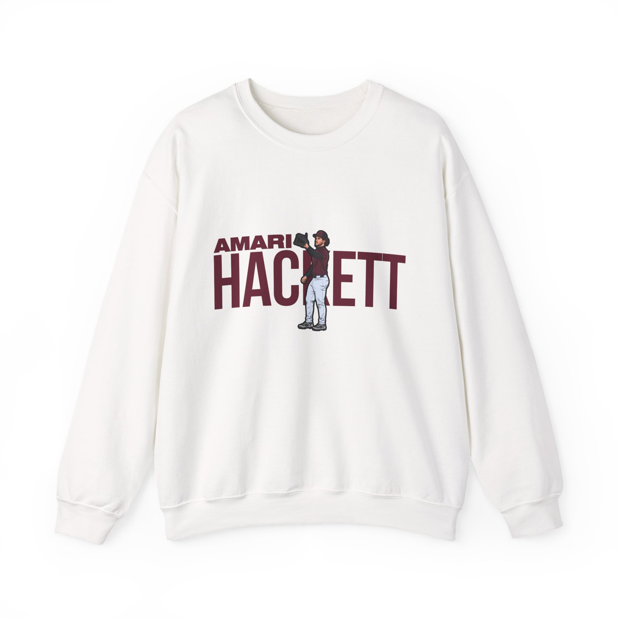 Crewneck Sweatshirt — character_player_name in White