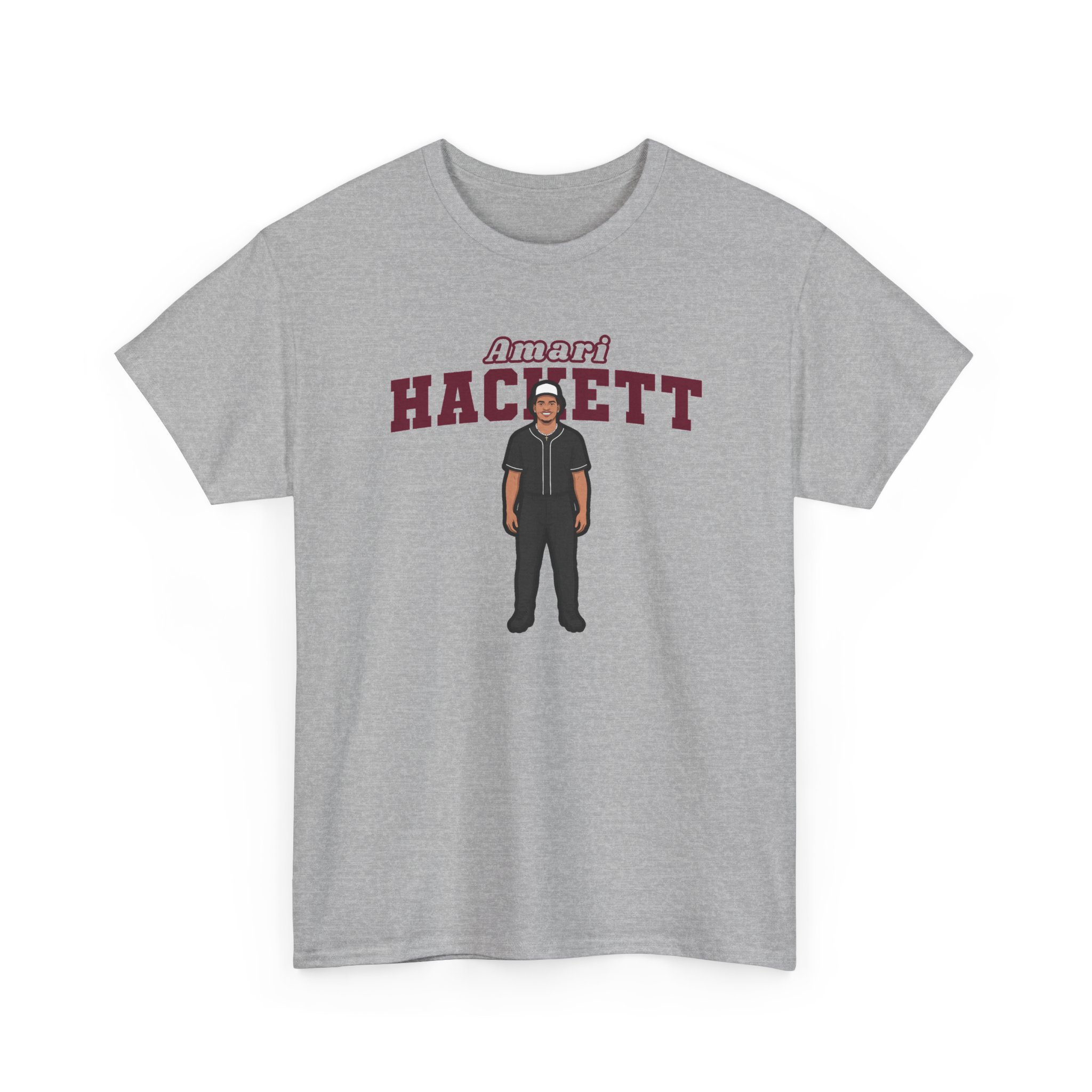 Tee — character_name_arch in Grey